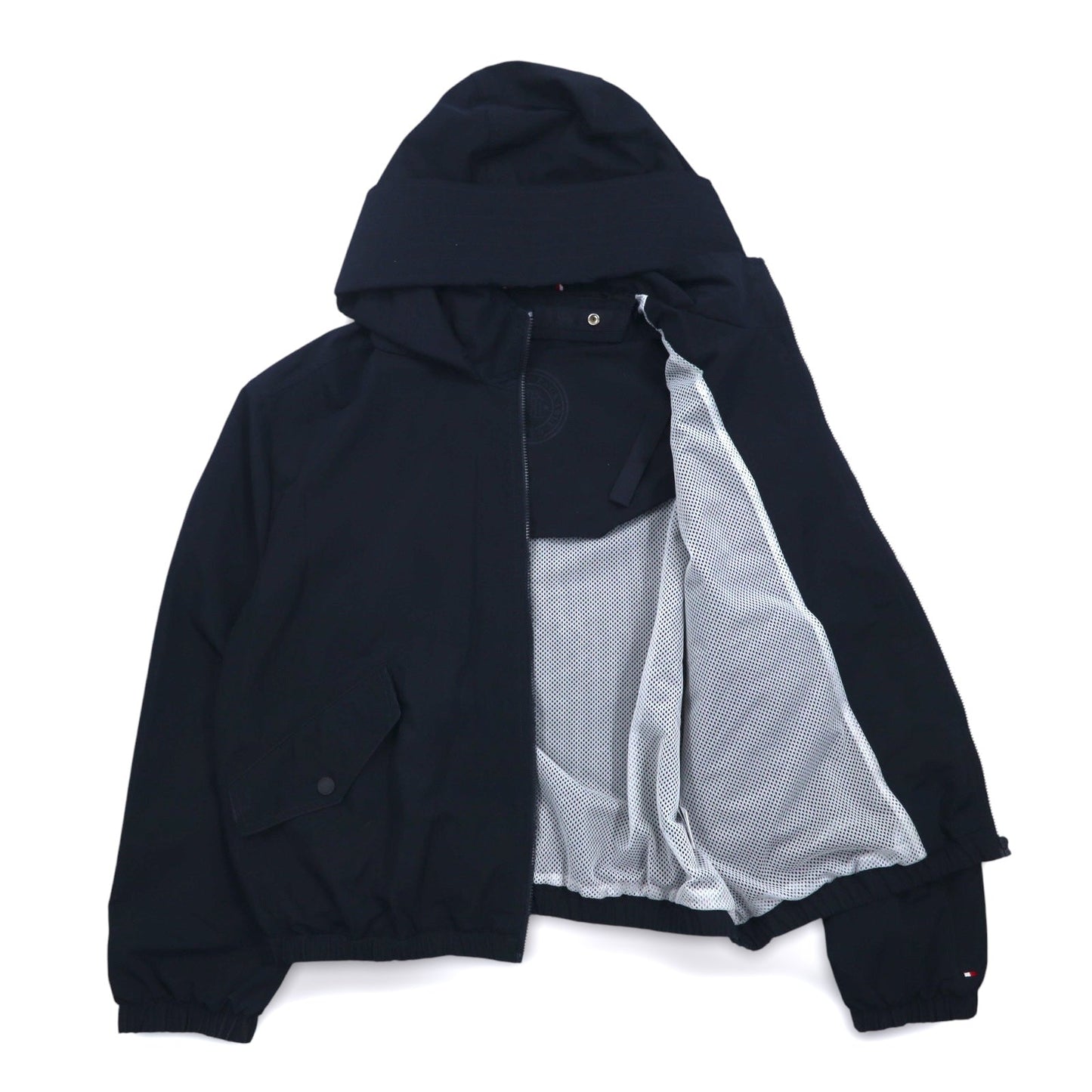 TOMMY HILFIGER パッカブル ウィンドブレーカー ジャケット M ネイビー ポリエステル