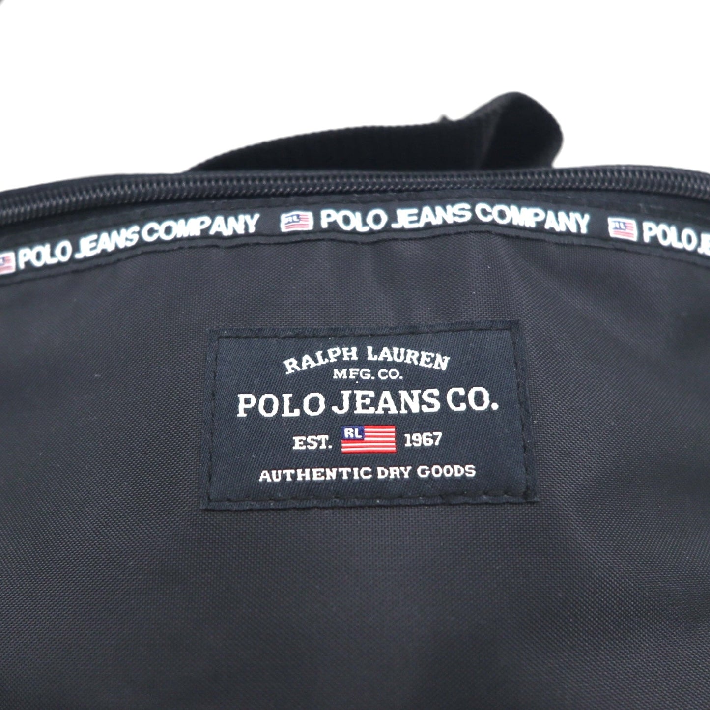 POLO JEANS CO. RALPH LAUREN ショルダーバッグ ブラック ナイロン 未使用品