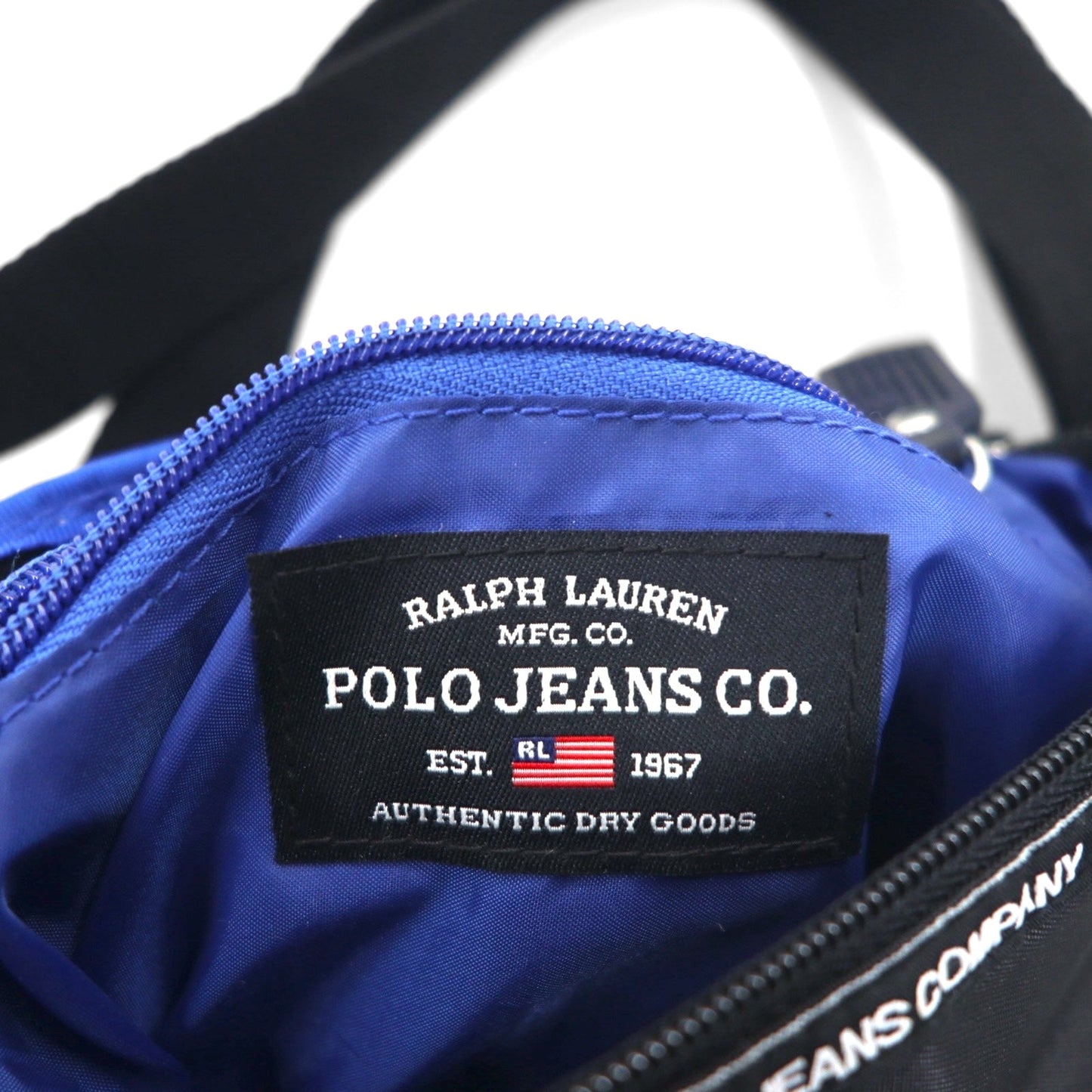 POLO JEANS CO. RALPH LAUREN ショルダーバッグ ブラック ナイロン 未使用品