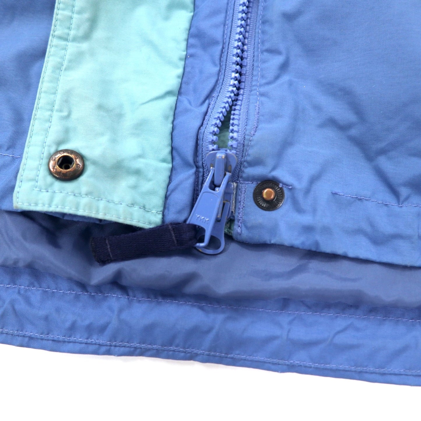 Columbia 90年代 セーリングジャケット L ブルー ナイロン 防水 ドローコード ジップインジップ搭載 Boulder Ridge SL7105