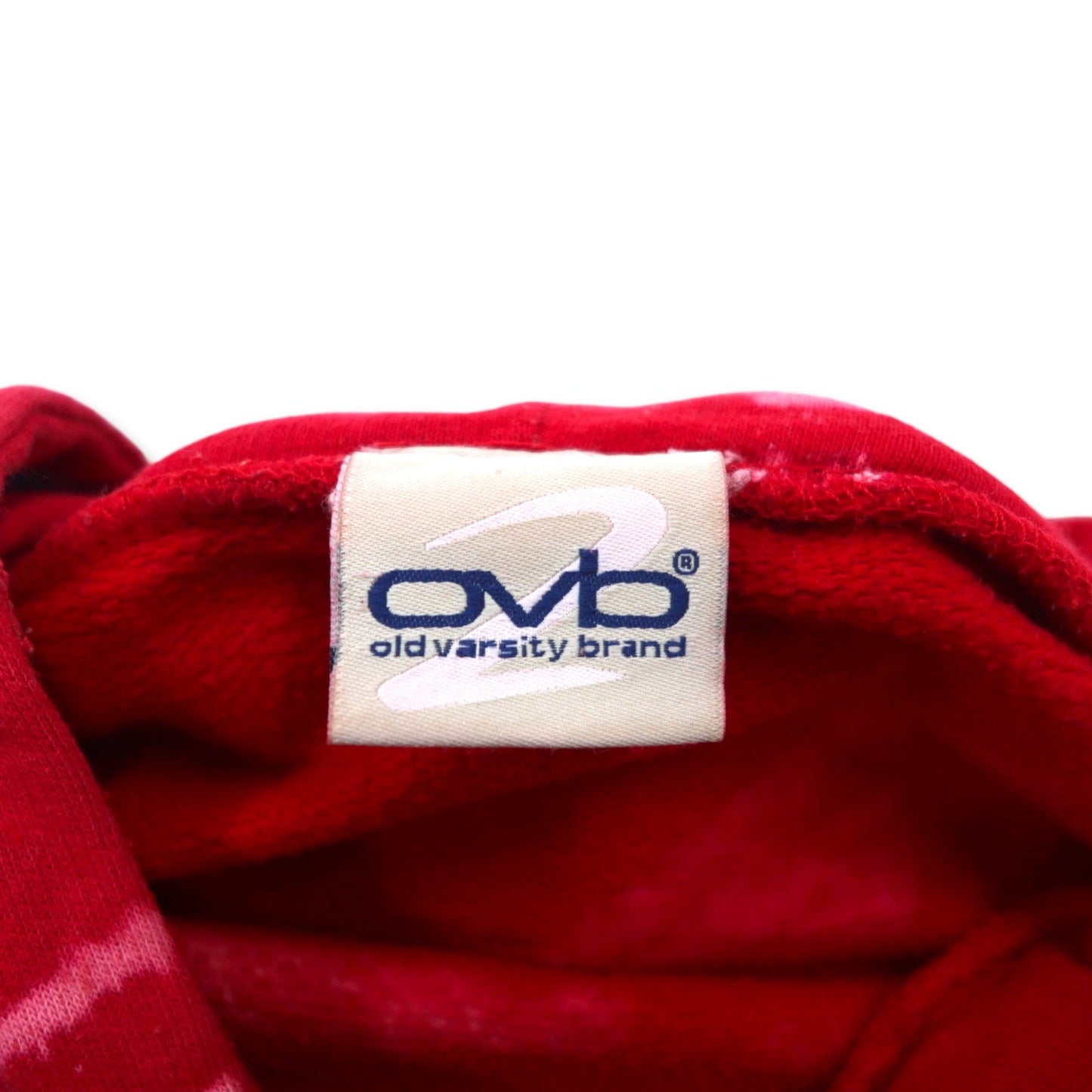 ovb ( old varsity brand ) タイダイ カレッジ プルオーバー パーカー XL レッド OHIO STATE