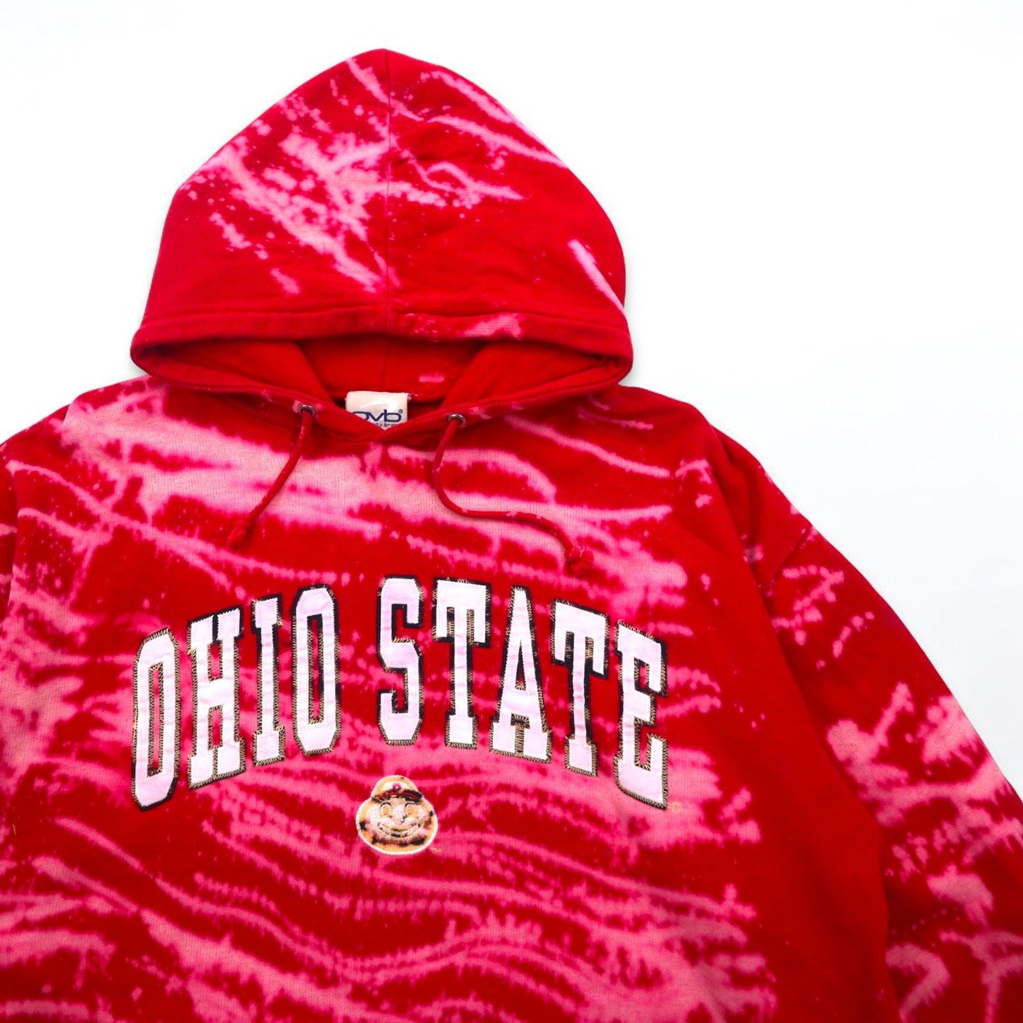 ovb ( old varsity brand ) タイダイ カレッジ プルオーバー パーカー XL レッド OHIO STATE