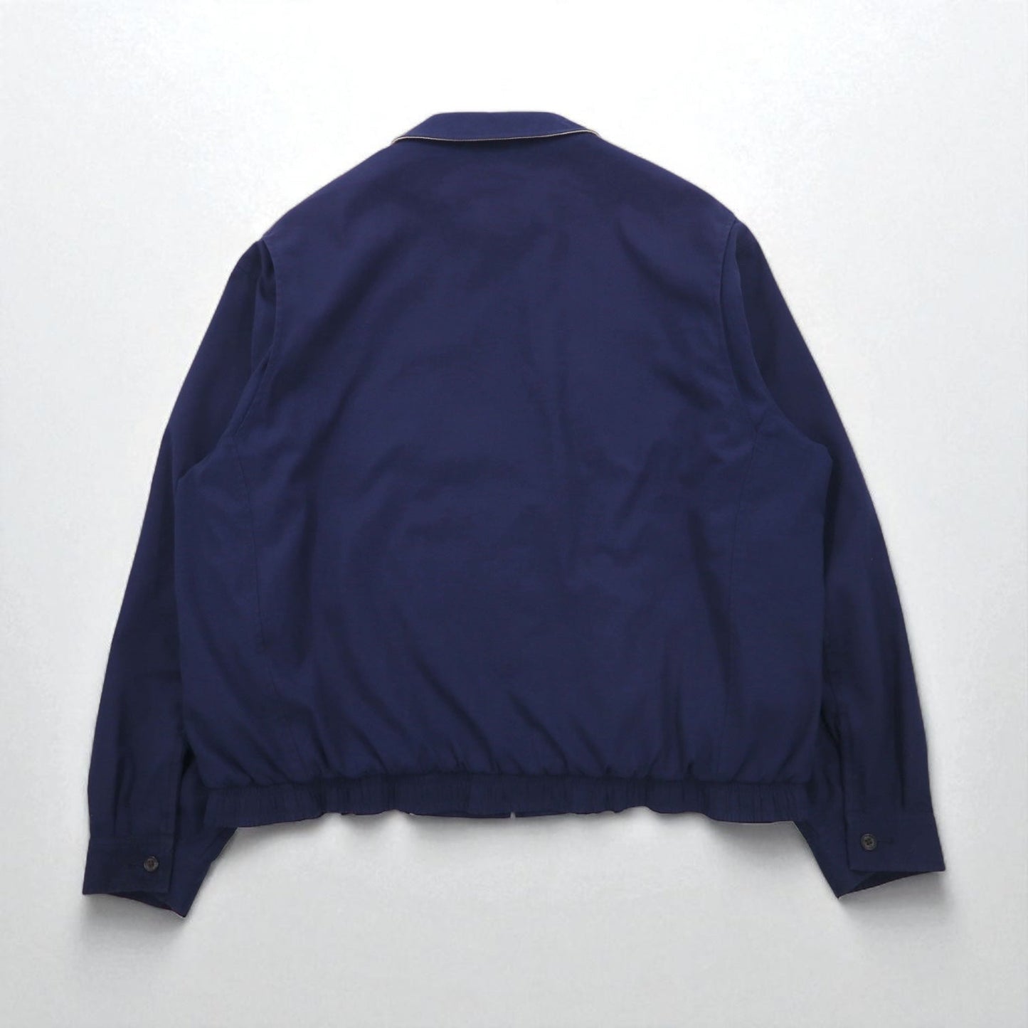 Polo by Ralph Lauren 90年代 スウィングトップ ハリントンジャケット XL ネイビー ポリエステル 裏地チェック スモールポニー刺繍