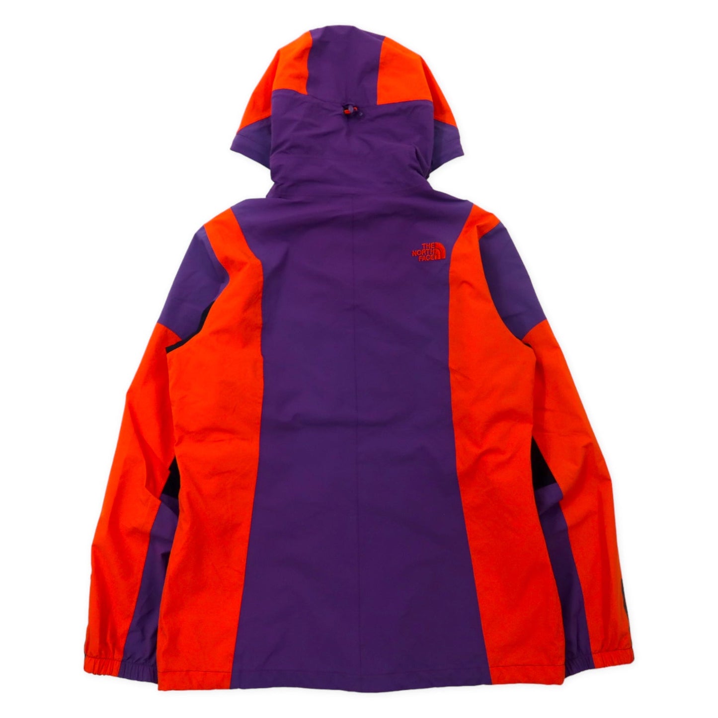 THE NORTH FACE ソフトシェルパーカー M パープル オレンジ ナイロン HYVENT 防水 透湿 ロゴ刺繍 止水ジップ