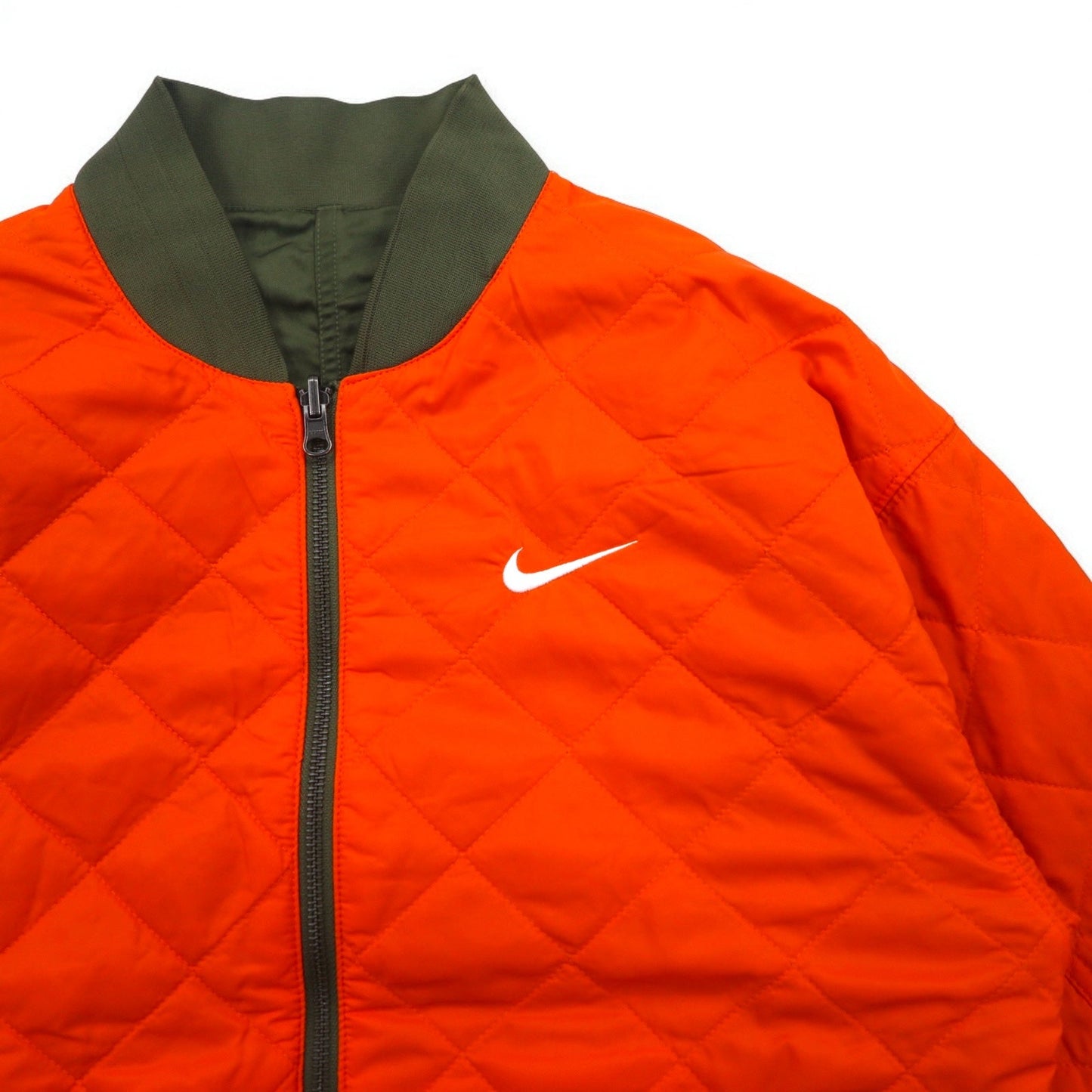 NIKE リバーシブル MA-1 フライト ボンバージャケット S カーキ オレンジ NIKE VRSTY BMBR JKT