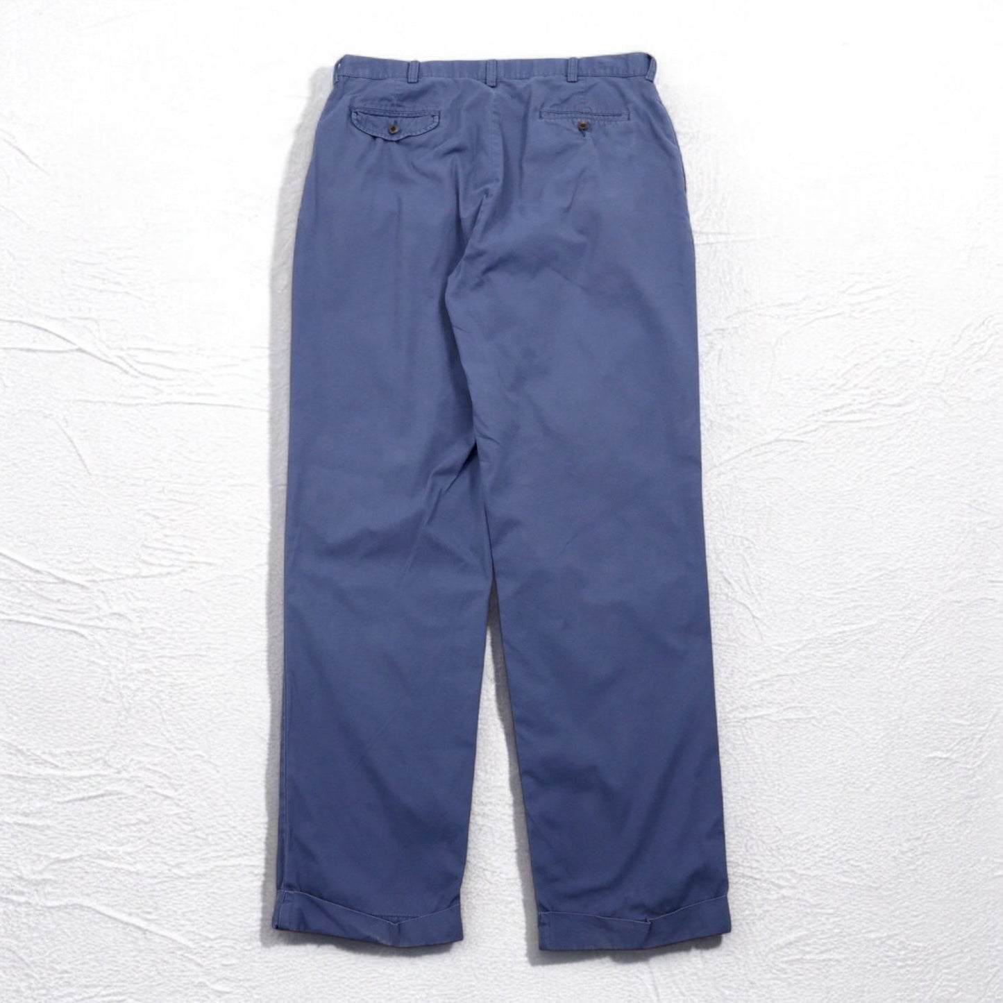 Polo by Ralph Lauren 90年代 タック ワイド チノパンツ L ブルー コットン HAMMOND PANT