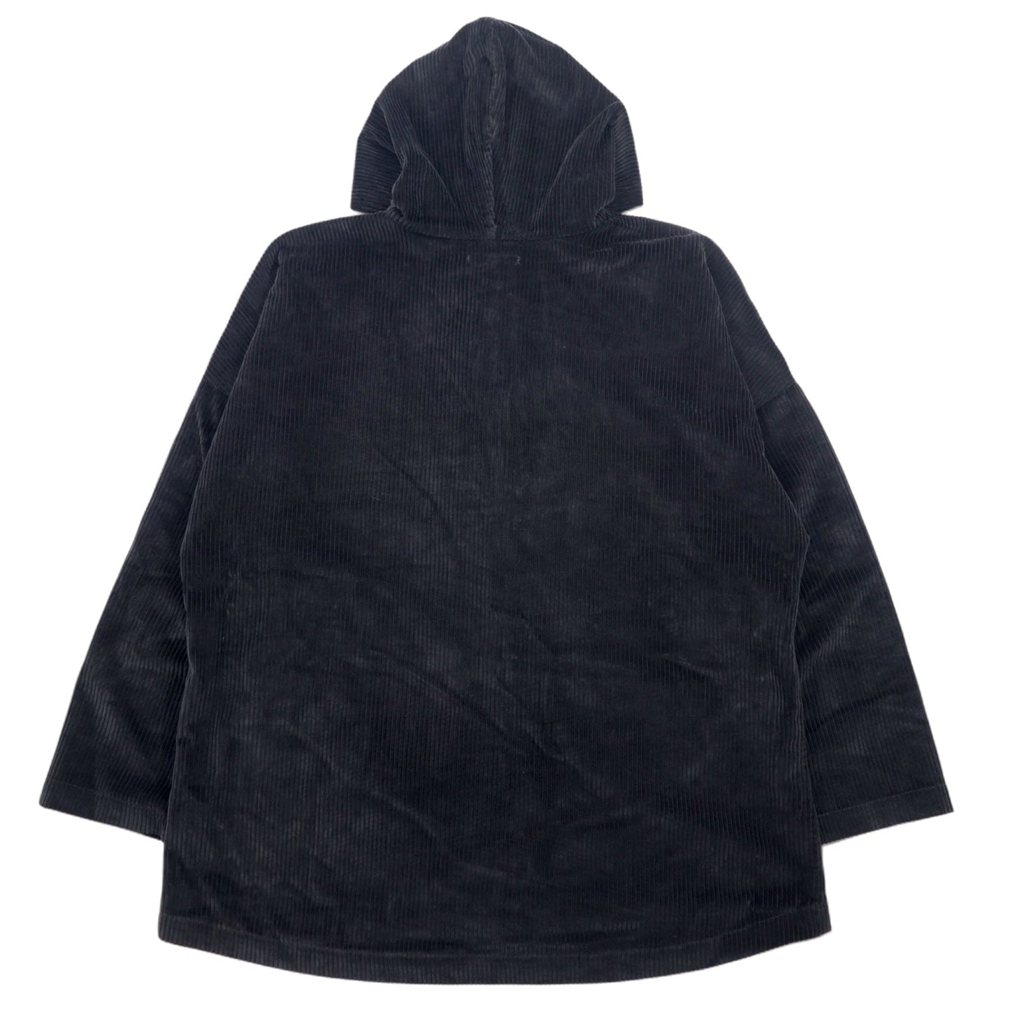 s.k. manor hill USA製 コーデュロイ アノラックパーカー L ブラック コットン