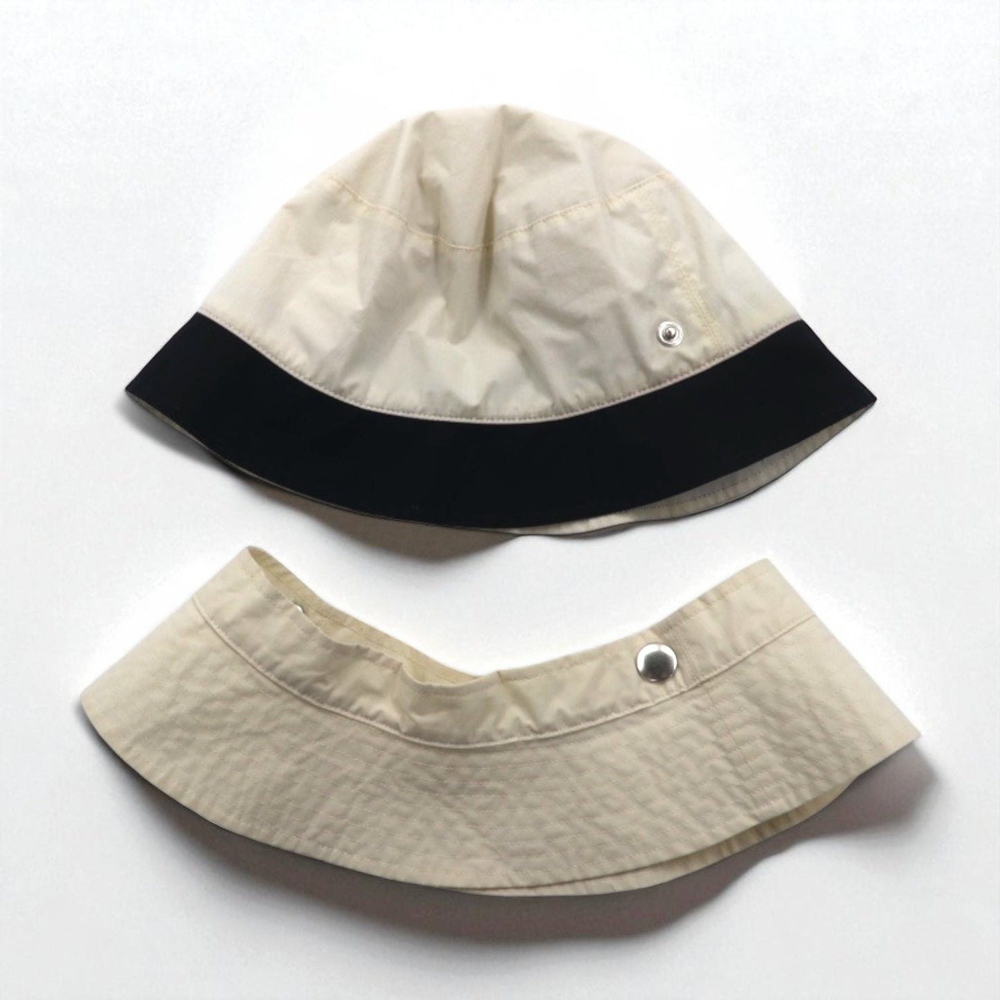 KIJIMA TAKAYUKI 2WAY バケットハット 57cm アイボリー コットン W-232630 日本製