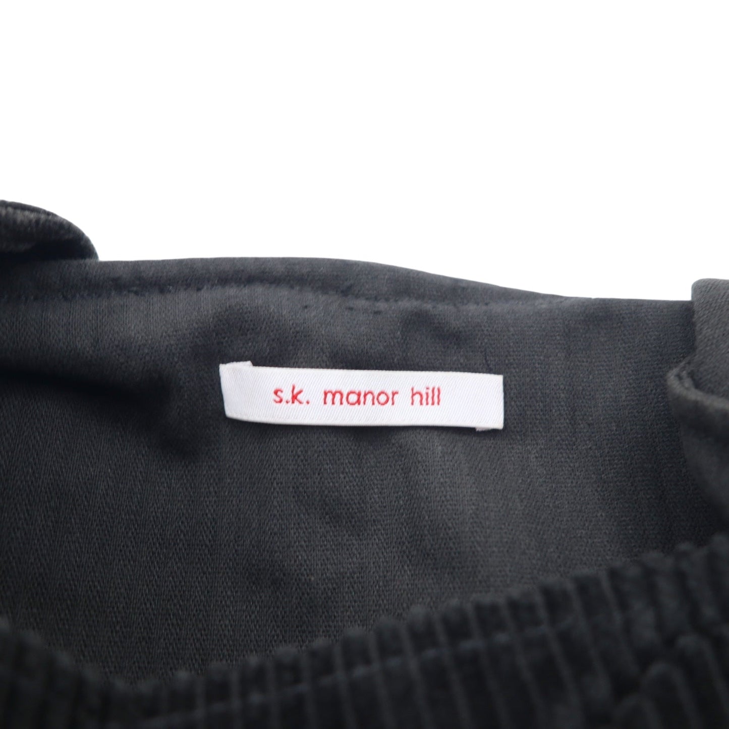 s.k. manor hill USA製 コーデュロイ アノラックパーカー L ブラック コットン