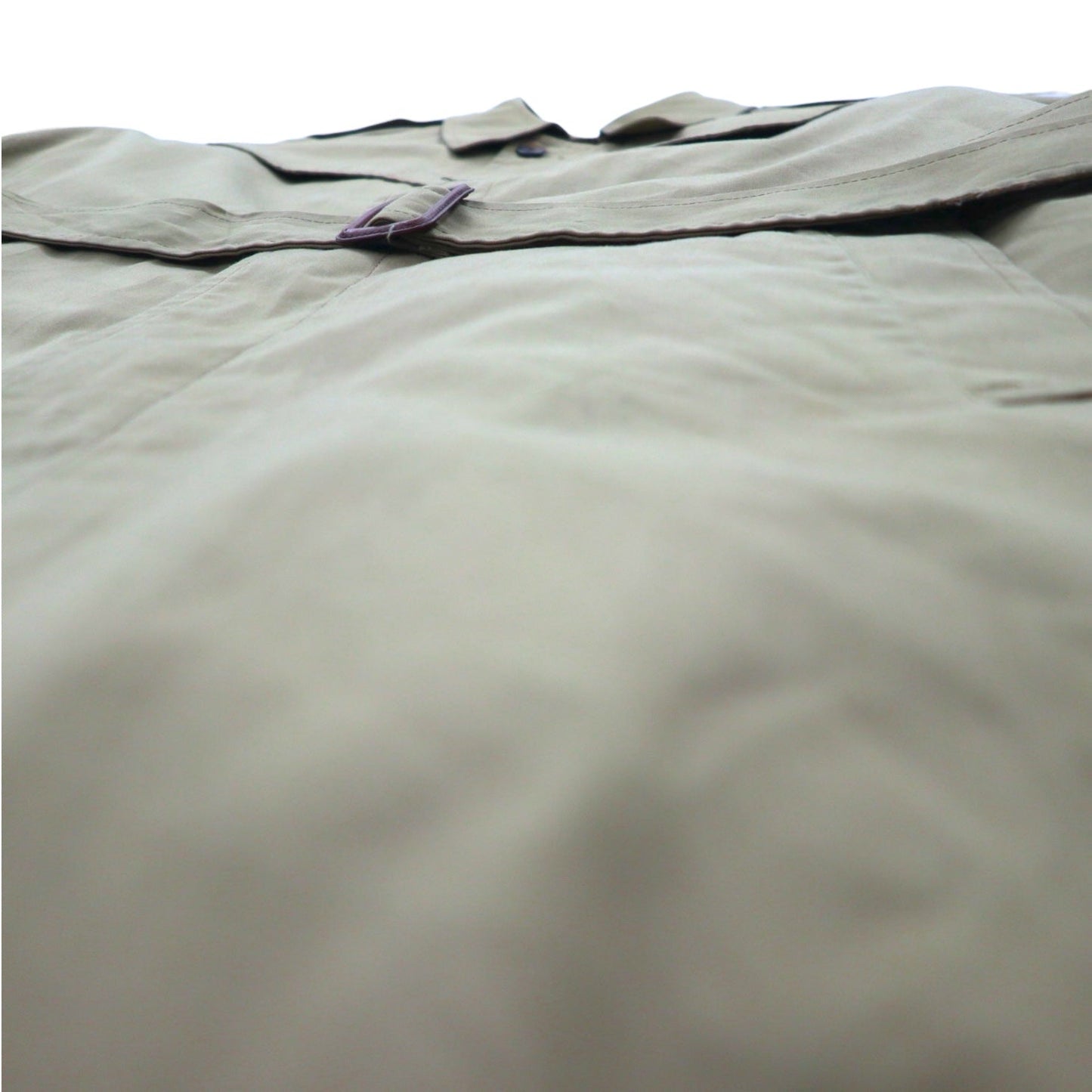 LONDON FOG ステンカラー トレンチコート XL ベージュ 比翼 エポレット ファーライナー着脱式 ベルト付き