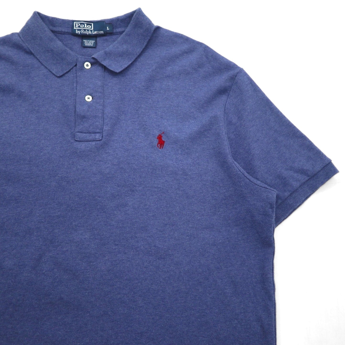 Polo by Ralph Lauren 90年代 ポロシャツ L ネイビー コットン スモールポニー刺繍