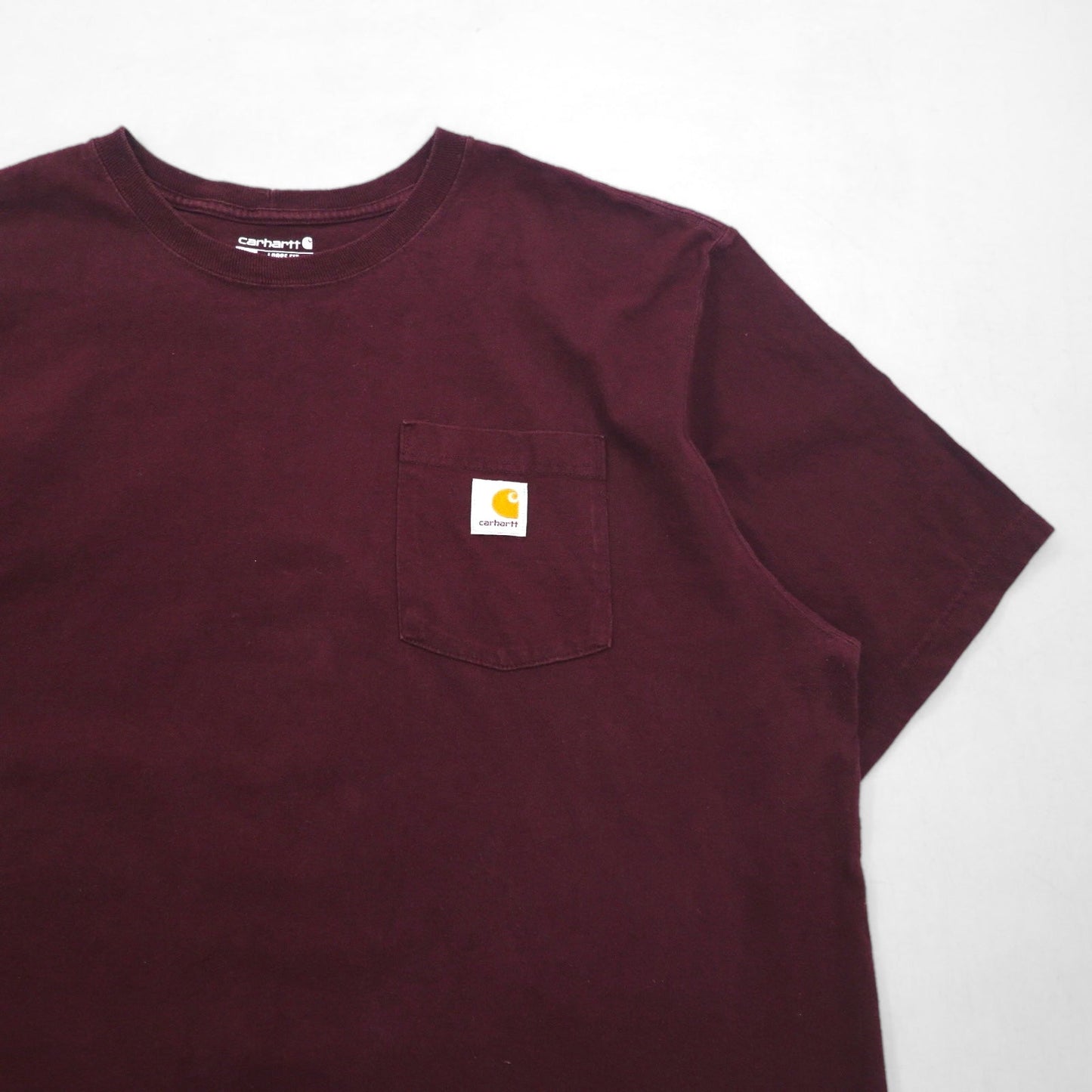 carhartt ルーズフィット LOOSE FIT ポケット Tシャツ XL ボルドー コットン ホンジュラス製