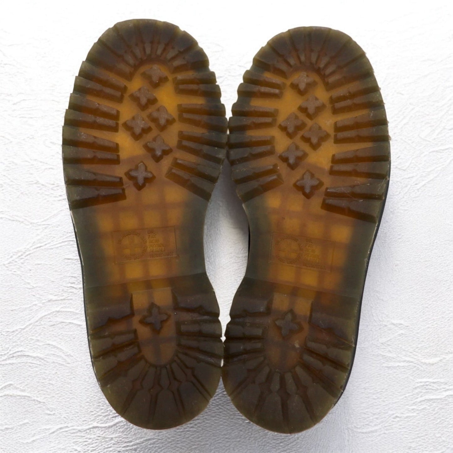 Dr.Martens イエローステッチ ブローグ シューズ 26cm ブラック レザー ウィングチップ 3989