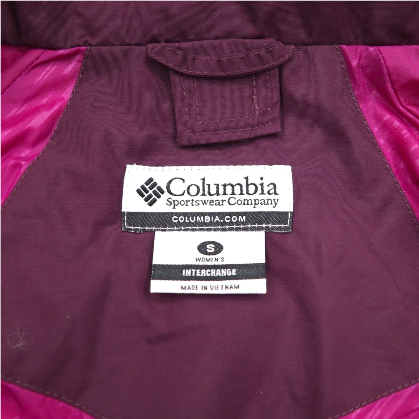 Columbia オムニテック OMNI-TECH 防水 マウンテンパーカー S パープル フード着脱式 Bugaboo Parka WL7109