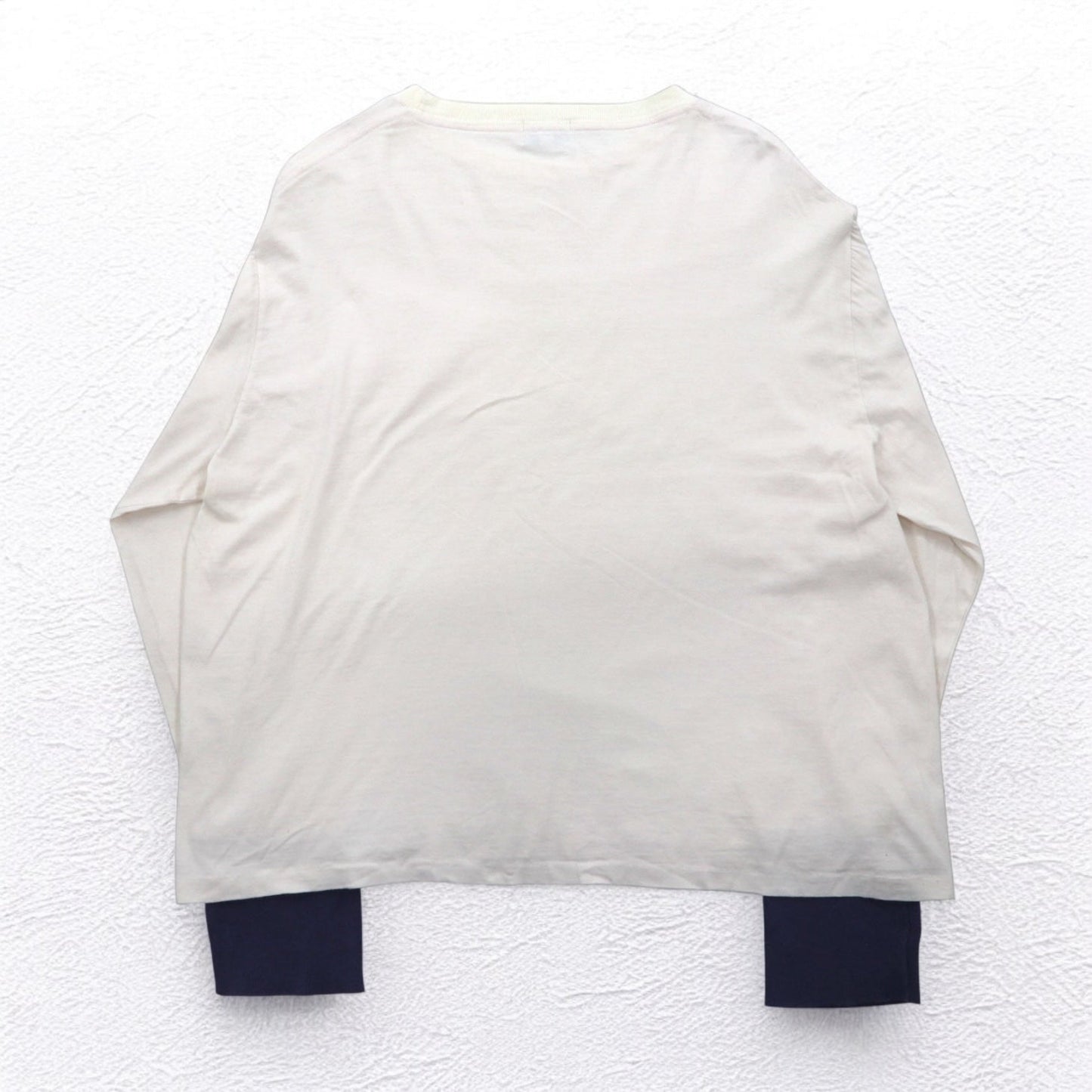 LEVI'S VINTAGE CLOTHING ( LVC ) Casuals 長袖ルーズフィットTシャツ M ホワイト ポルトガル製