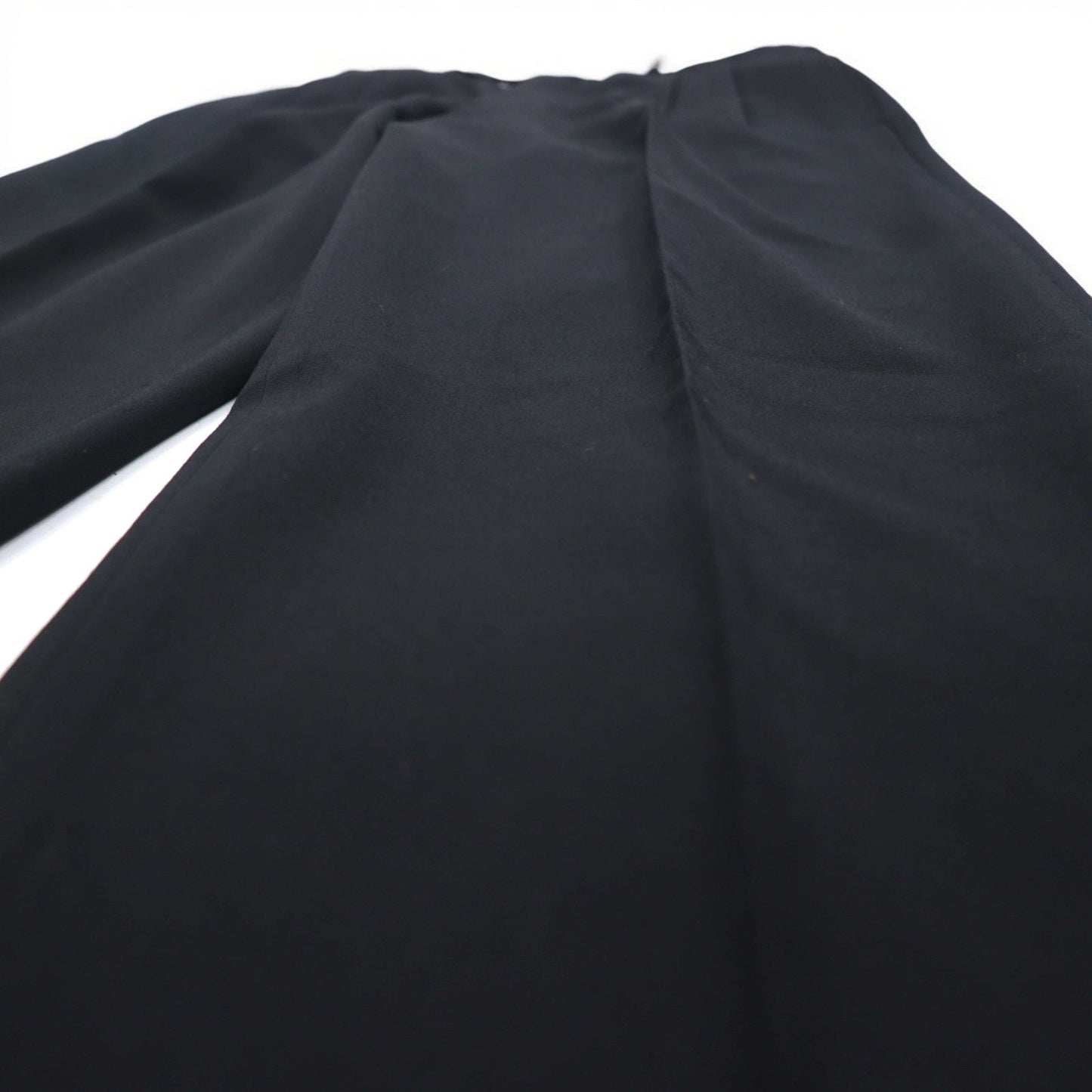 FENDI イタリア製 2B スーツ セットアップ M ブラック ヴァージンウール タック ワイド スラックス