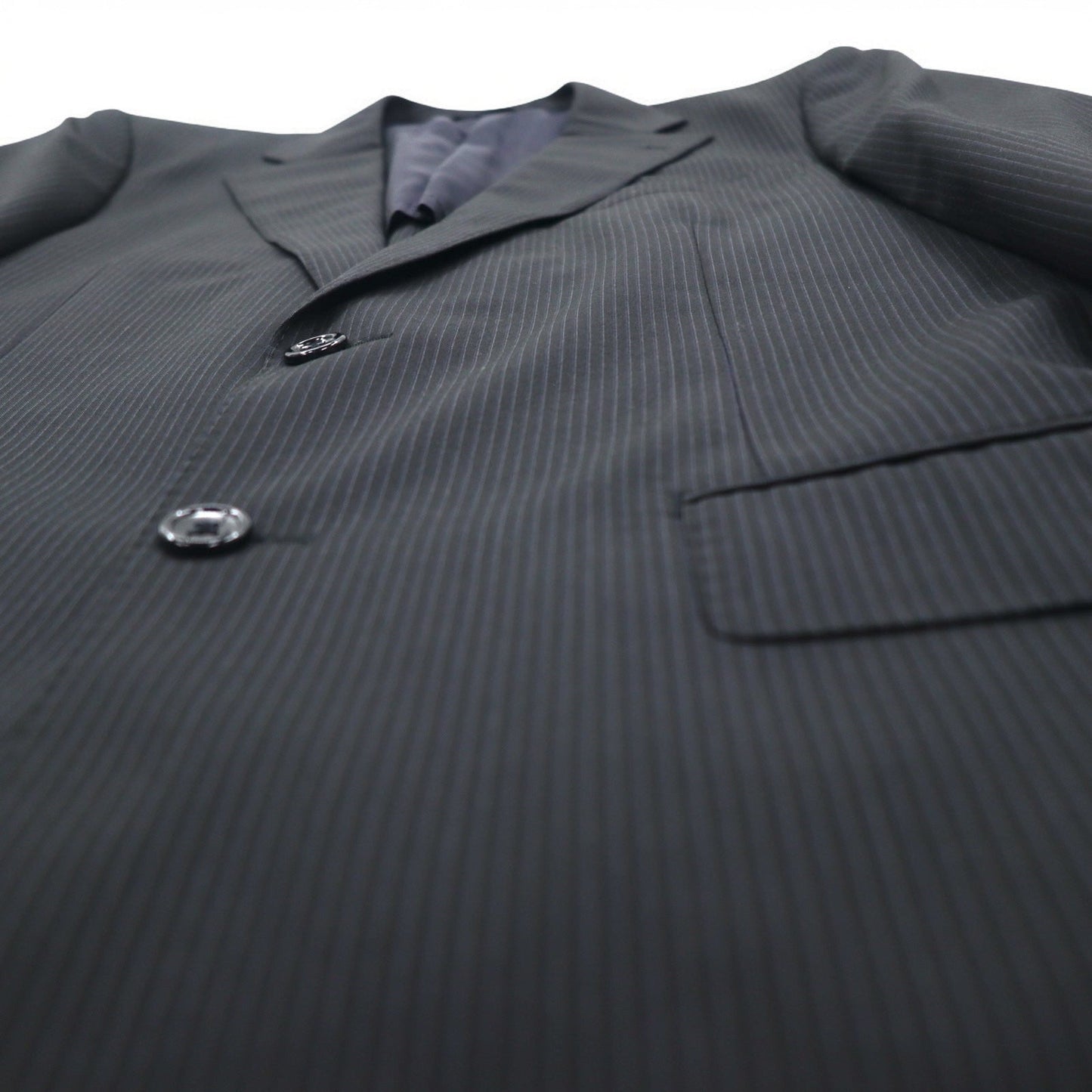 Ermenegildo Zegna 2B スーツ セットアップ M グレー ストライプ ウール COOL EFFECT 日本製