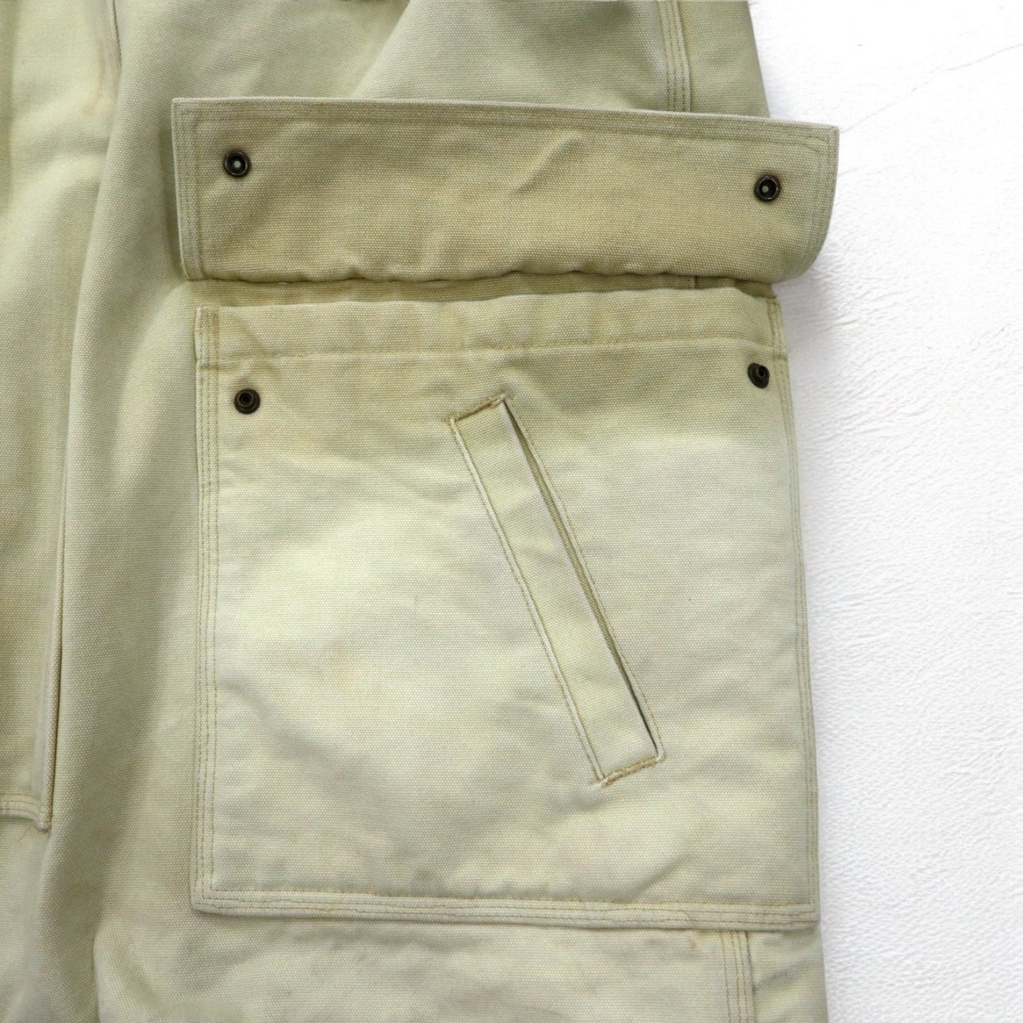 Schott ファイヤーマンジャケット ダック ワークジャケット カバーオール XL ベージュ 中綿 キルティングライナー