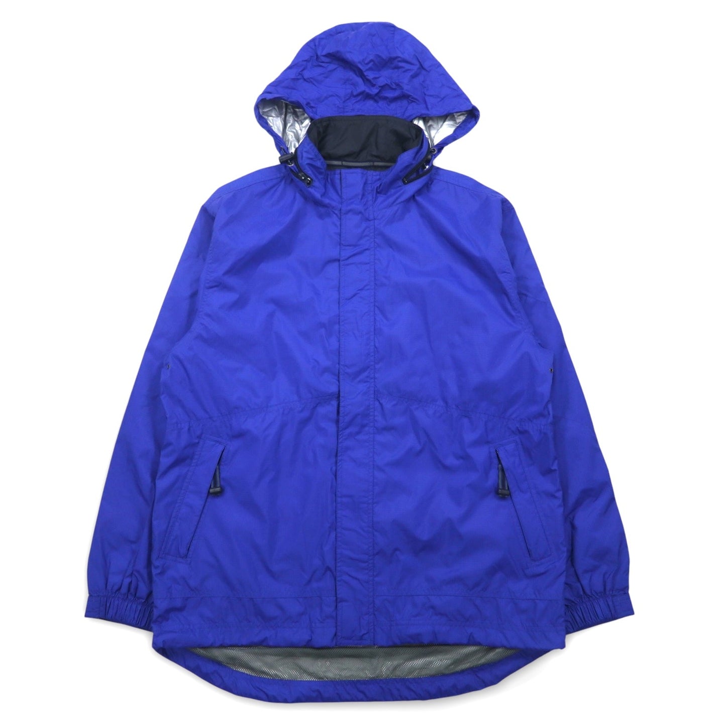 GAP 00年代 オールドギャップ リップストップ シェルジャケット L ブルー ポリエステル 防水 フード収納式