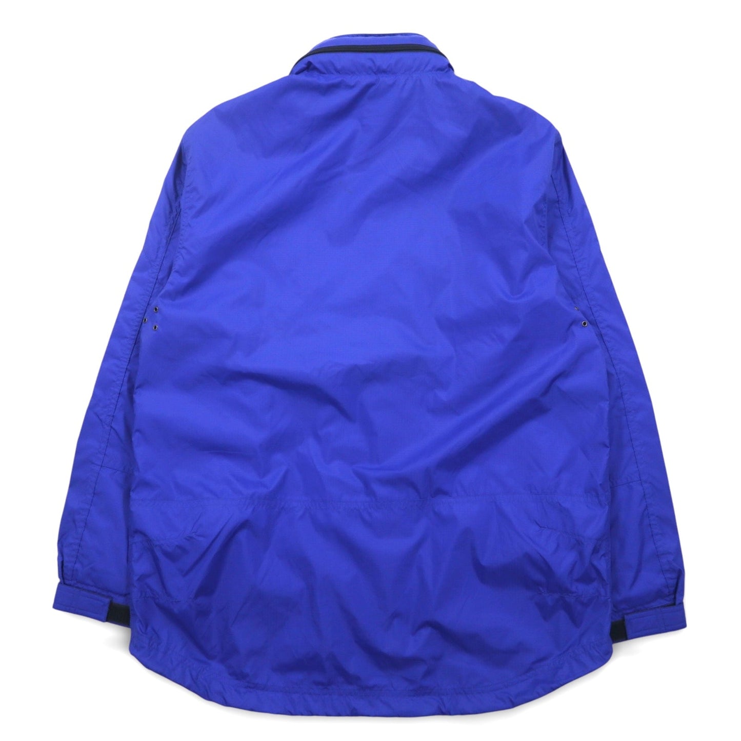 GAP 00年代 オールドギャップ リップストップ シェルジャケット L ブルー ポリエステル 防水 フード収納式