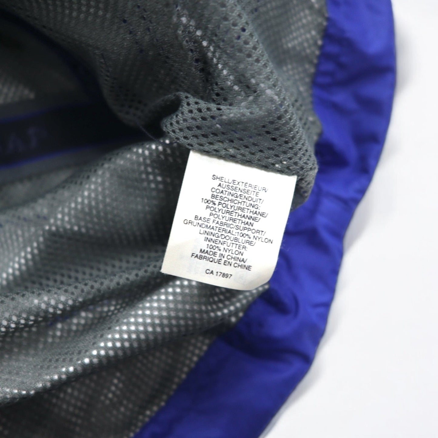 GAP 00年代 オールドギャップ リップストップ シェルジャケット L ブルー ポリエステル 防水 フード収納式