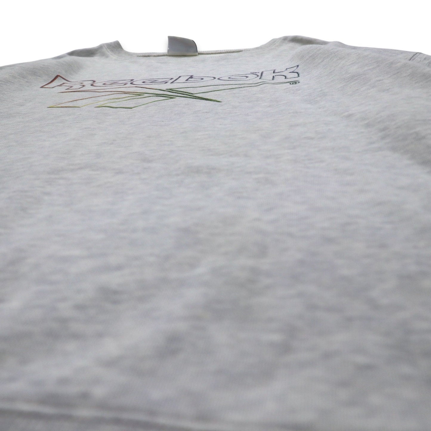 Reebok 90年代 ベクターロゴ プリント スウェット L グレー コットン