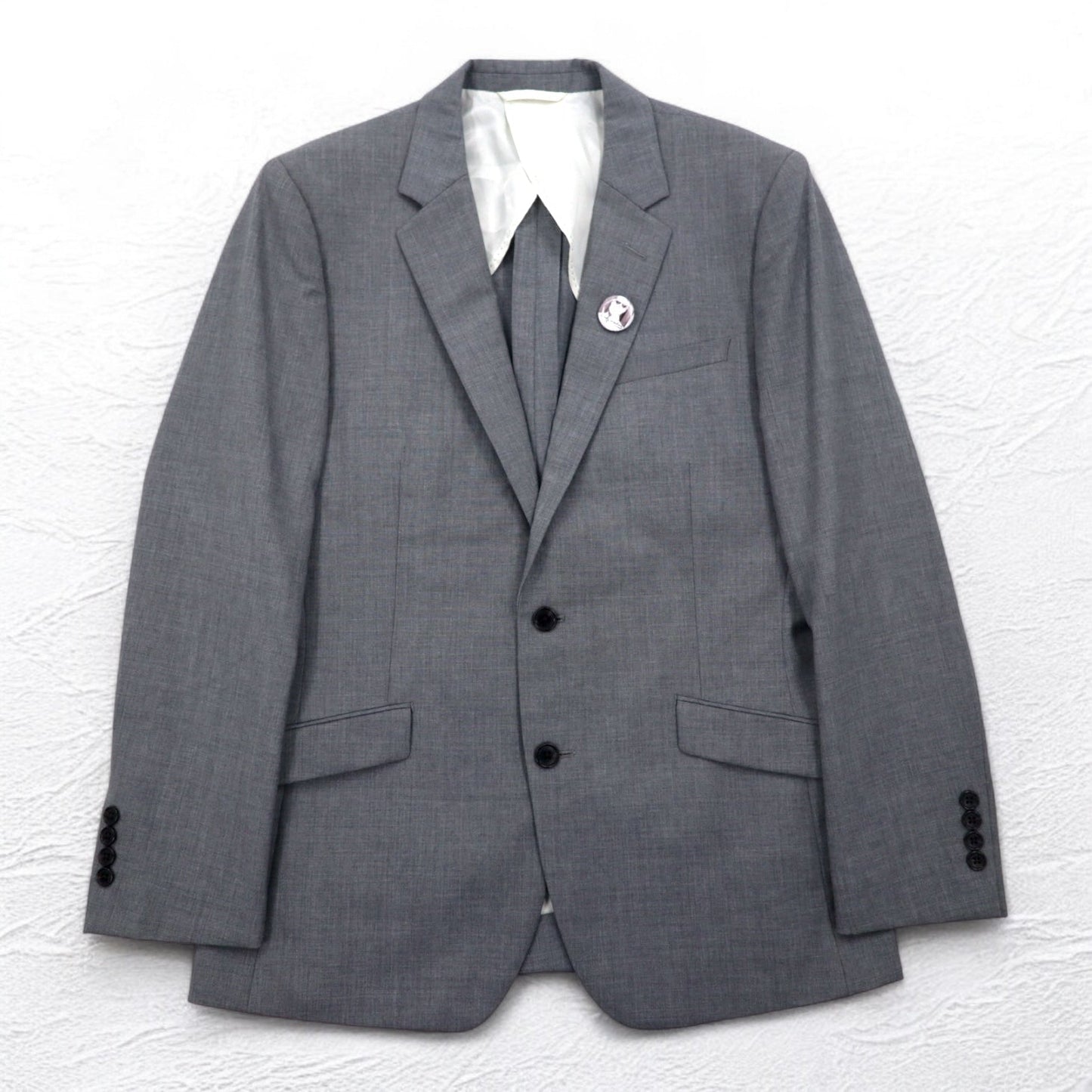 International Gallery BEAMS 2B スーツ セットアップ M グレー ウール 4117-0733-819