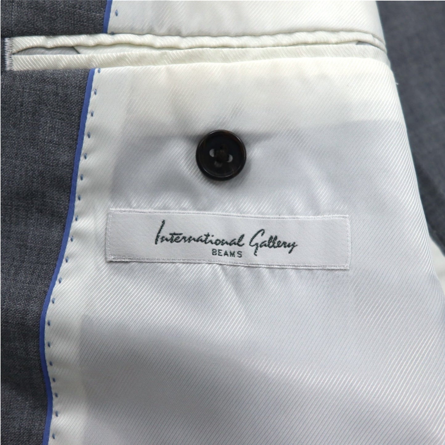International Gallery BEAMS 2B スーツ セットアップ M グレー ウール 4117-0733-819