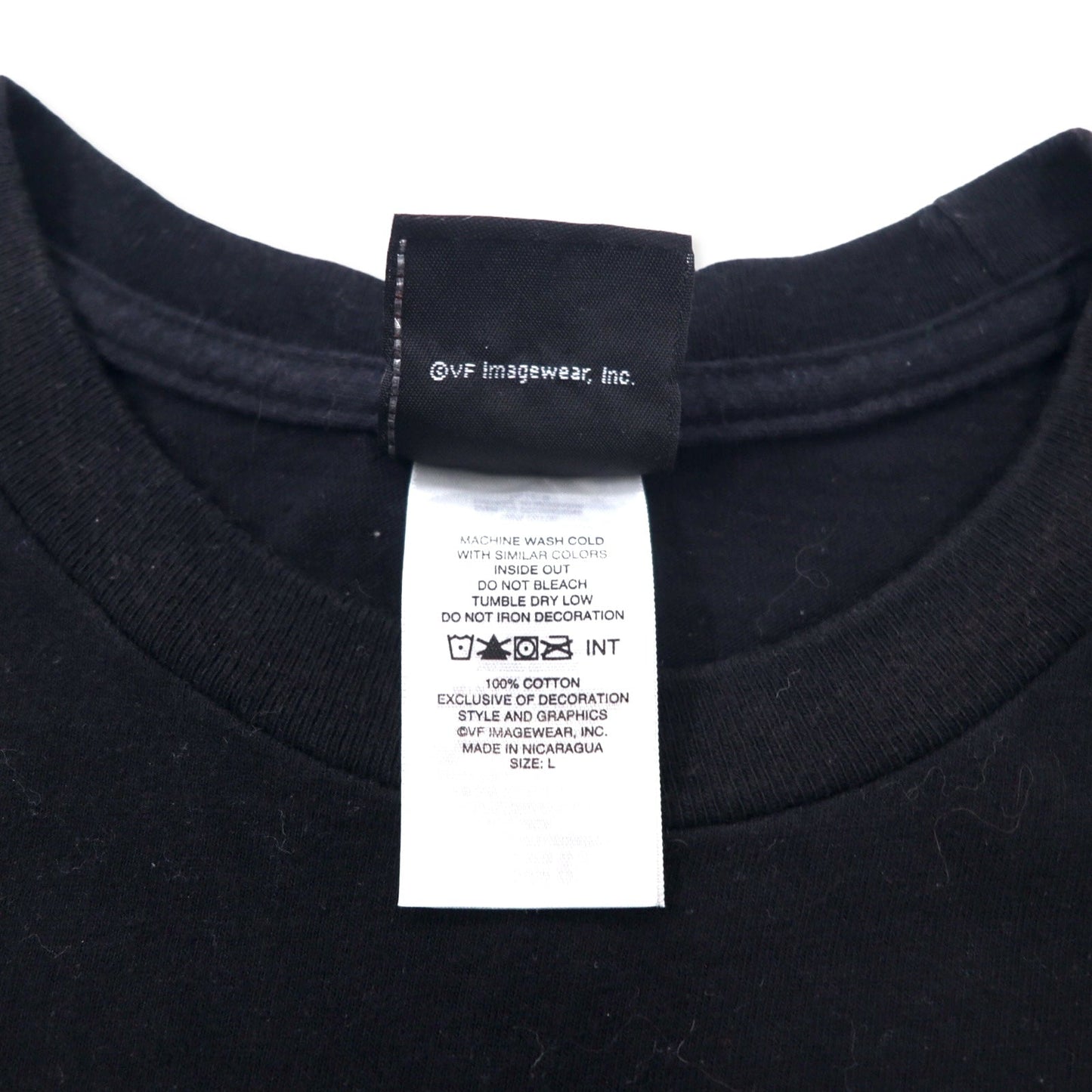 HARLEY DAVIDSON ロゴプリント Tシャツ L ブラック コットン 両面プリント EL PASO TEXAS ニカラグア製