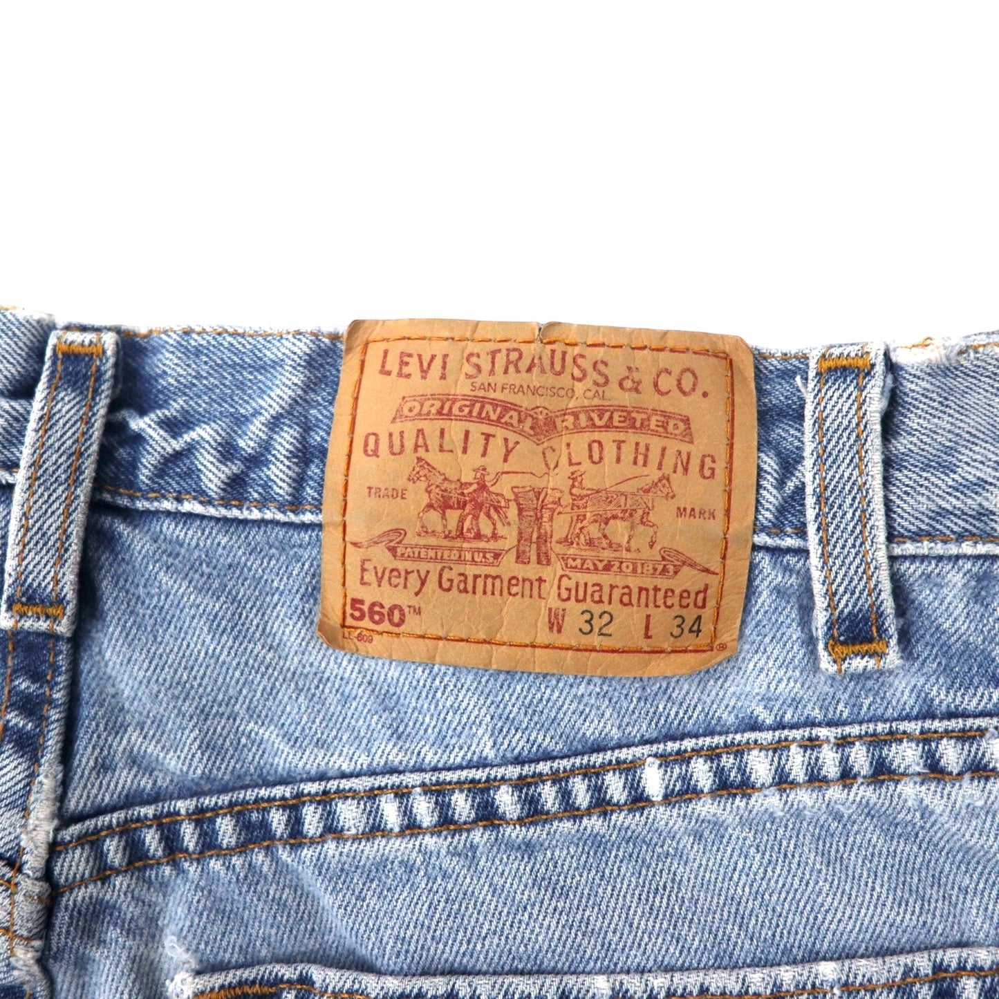 Levi's USA製 90年代 560 ルーズフィット テーパード デニムパンツ 32 ブルー コットン ジッパーフライ 560-4891