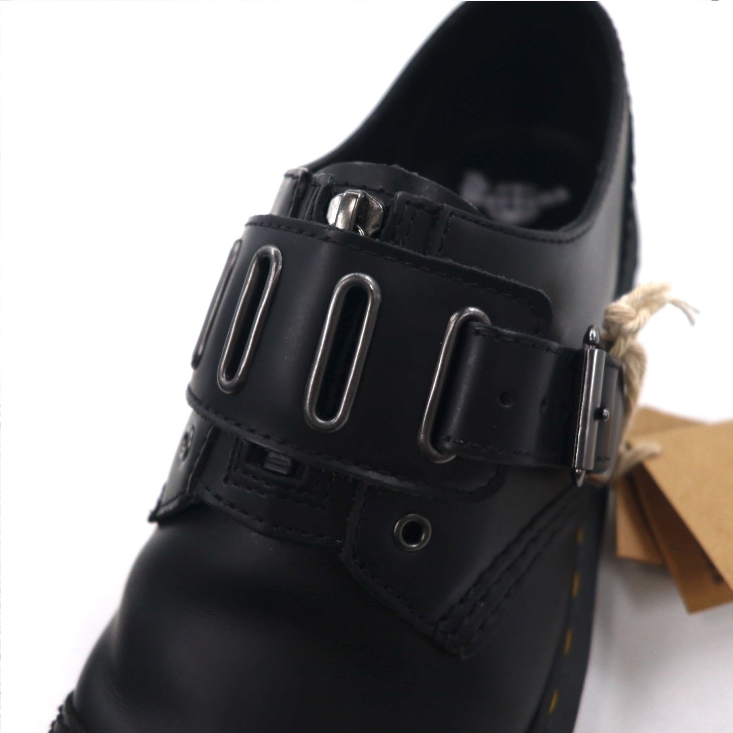 Dr.Martens ベルト ドレスシューズ 26cm ブラック スムースレザー QUYNN LOW BUCKLE LEATHER SHOES 25603001