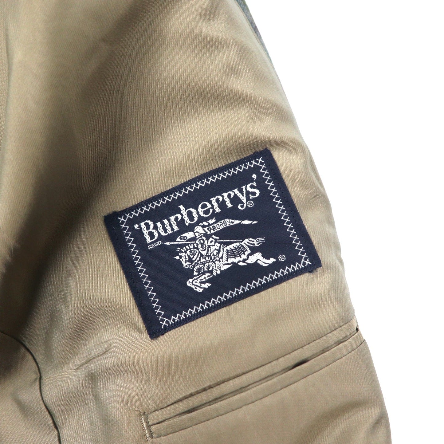 Burberrys オールド 2B テーラードジャケット 98-88-175 AB6 ブラウン チェック ウール 日本製