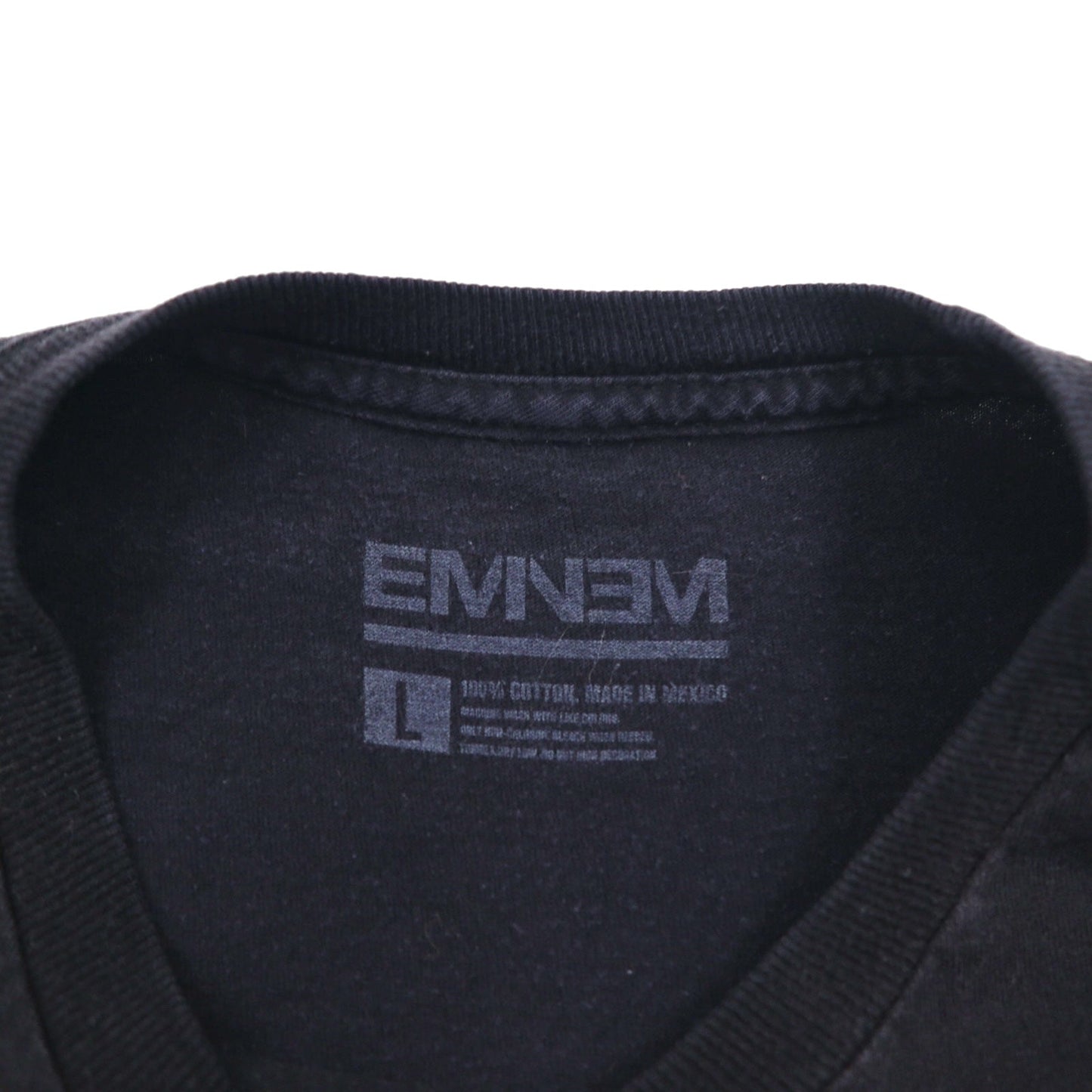 EMINEM エミネム BRAINLESS ヒップホップ Tシャツ L ブラック コットン スカル メキシコ製