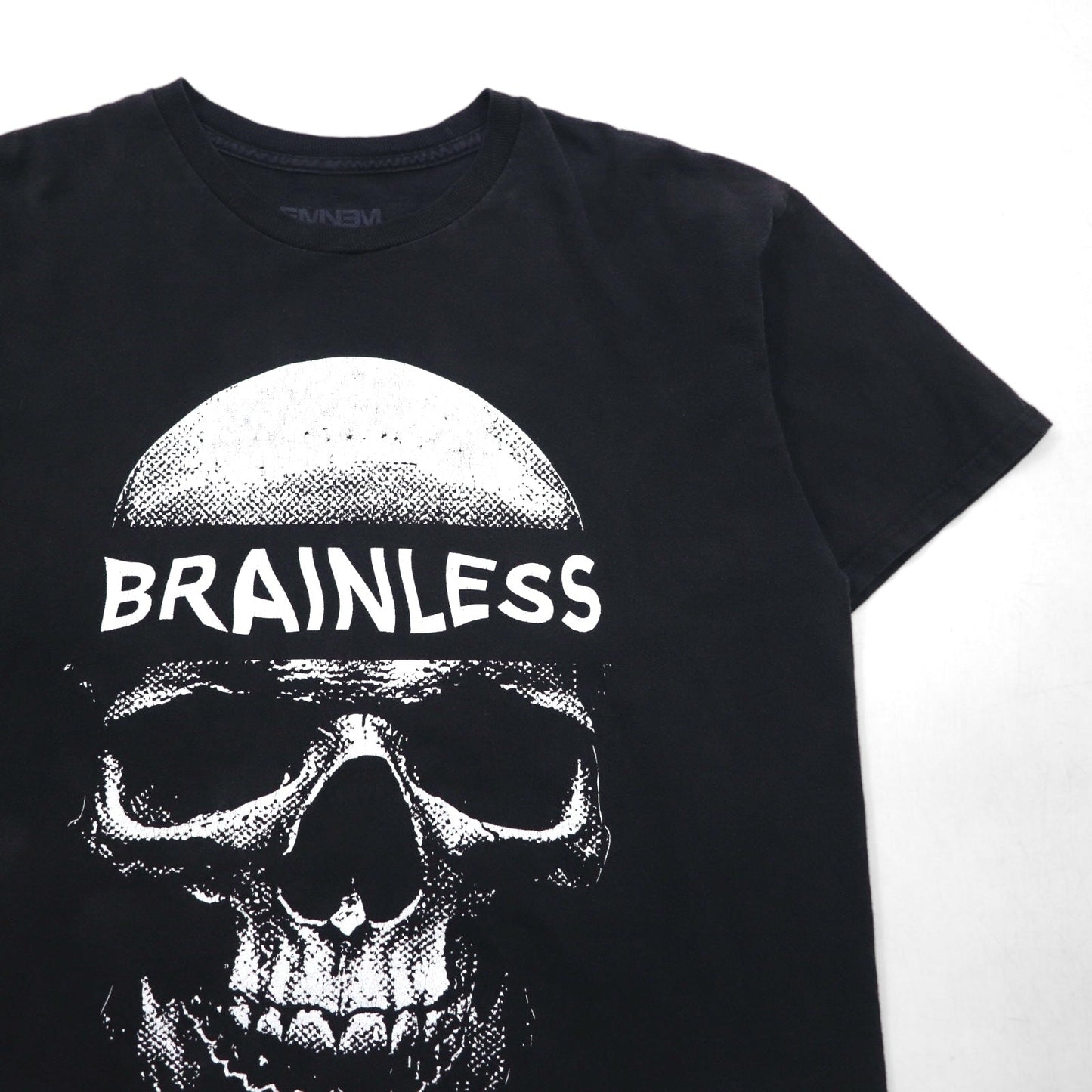 EMINEM エミネム BRAINLESS ヒップホップ Tシャツ L ブラック コットン スカル メキシコ製