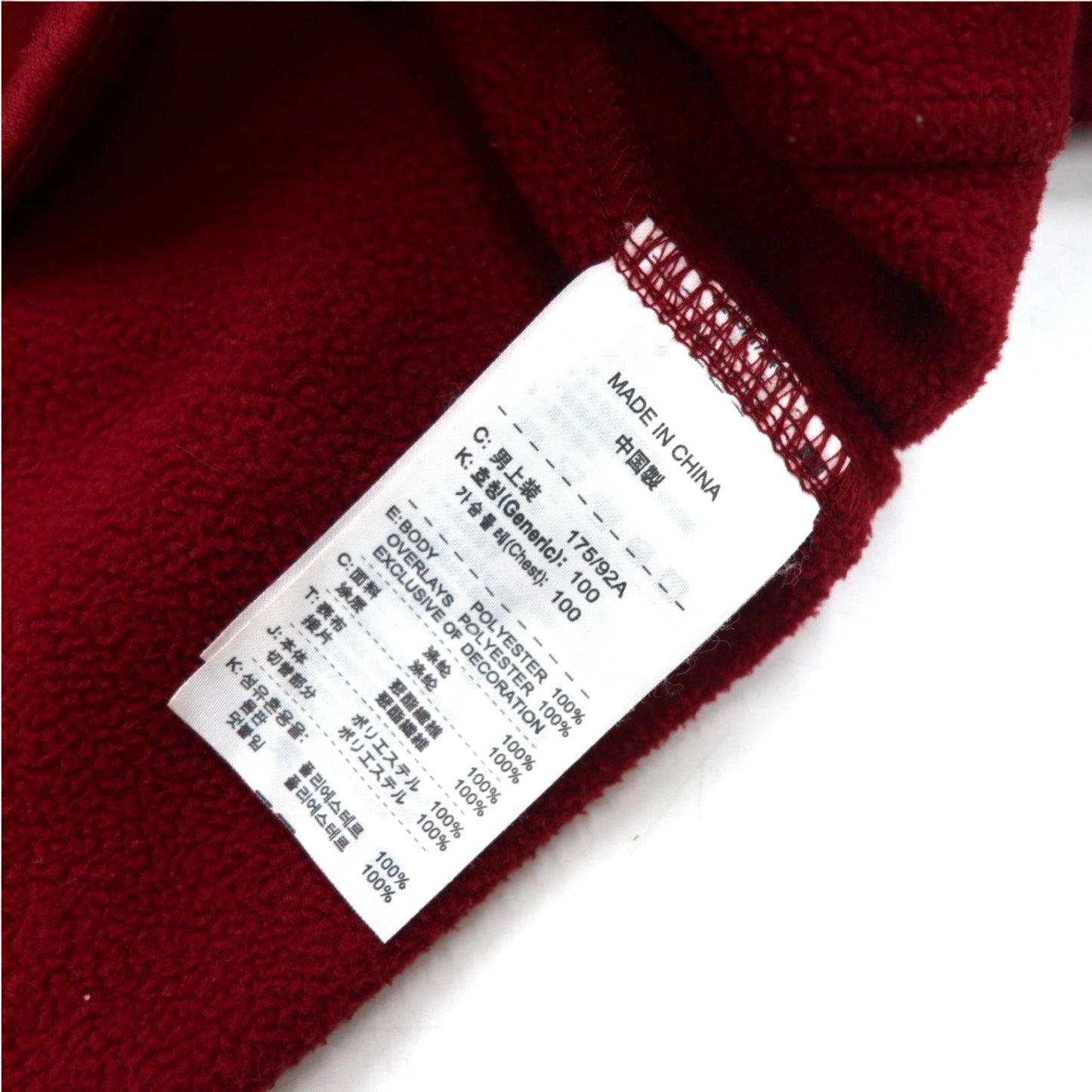 NIKE GOLF ハーフジップ トラックジャケット ジャージ L レッド フリースライナー THERMA FIT スウォッシュロゴ