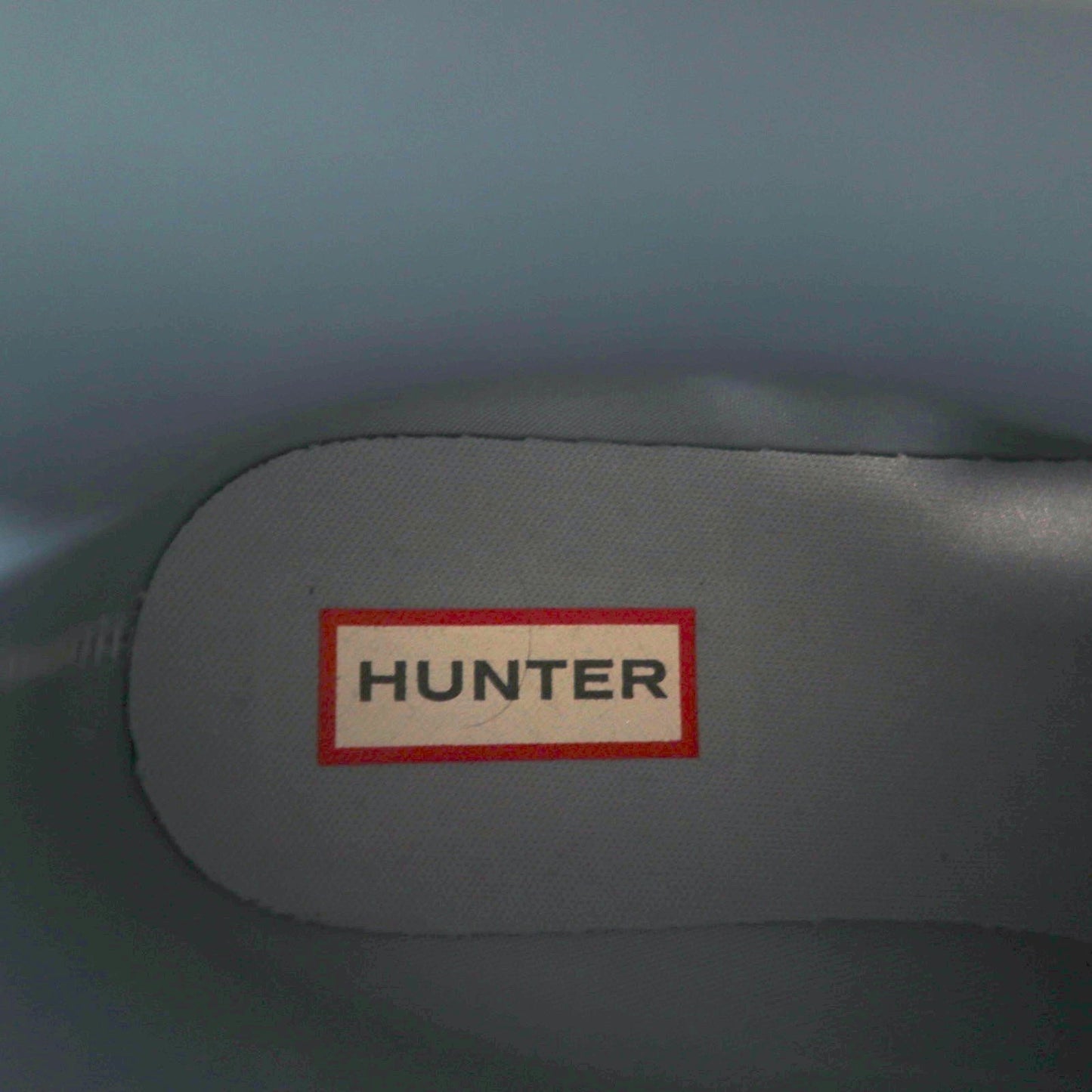 HUNTER リファインド ロー ヒール バイカー グロスデュオ REF LOW HEEL BIKER GLOSS DUO ラバーブーツ レインブーツ 25cm グレー WFS2037DUO