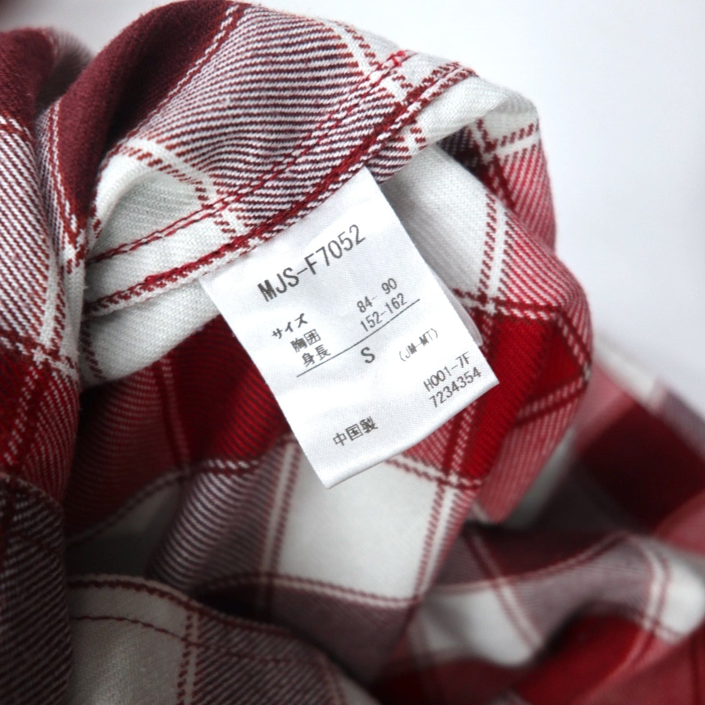 Marmot ブロックチェック シャツ S レッド ポリエステル コットン 山ポケ MJS-F7052