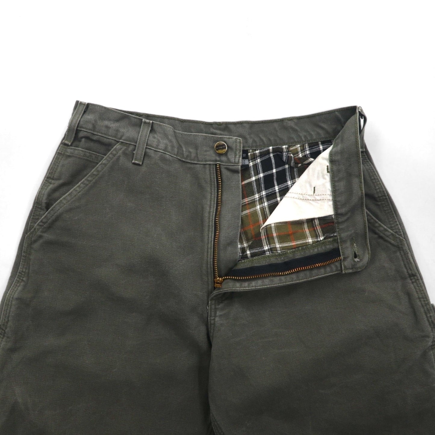 carhartt ルーズフィット ウォッシュドダック ユーティリティー ワークパンツ M カーキ LOOSE FIT B111 ペインターパンツ メキシコ製