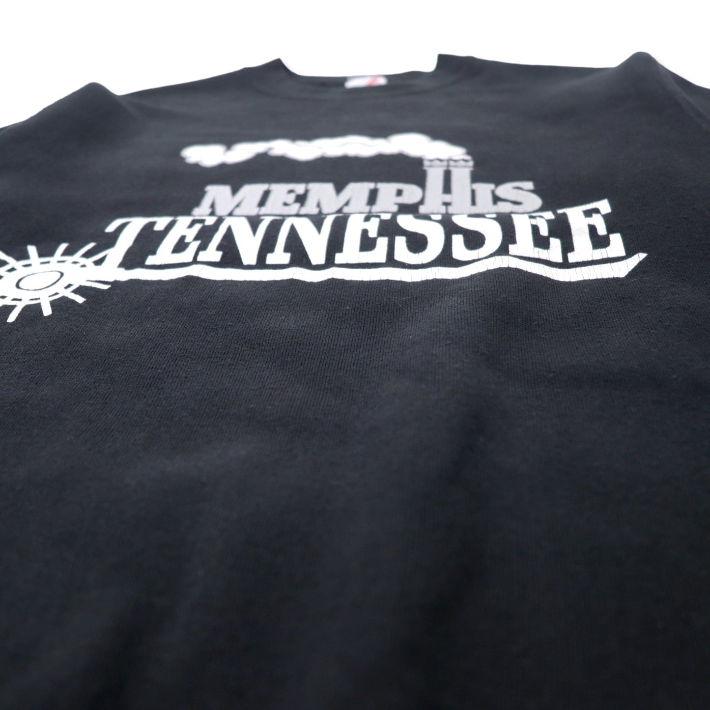 JERZEES USA製 90年代 プリント スウェット M ブラック コットン MEMPHIS TENNESSEE