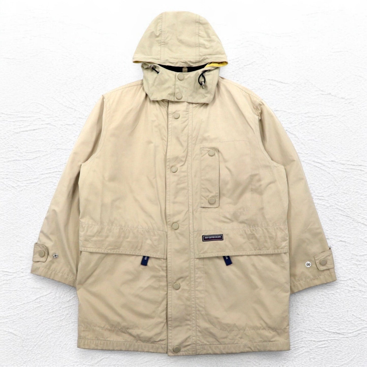 McGREGOR 90年代 マウンテンパーカー M ベージュ ドローコード フード着脱式
