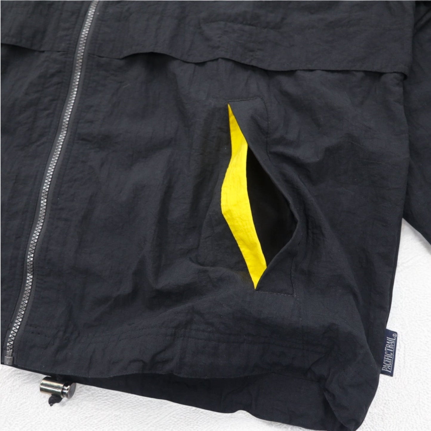 PACIFIC TRAIL ( LONDON FOG ) 90年代 シェルパーカー L ブラック ナイロン ドローコード スリランカ製