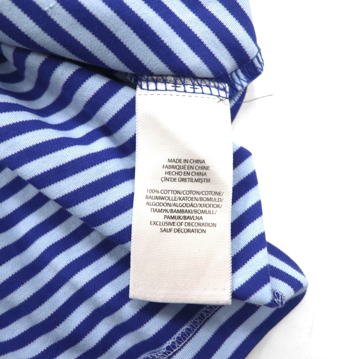 POLO RALPH LAUREN クラシックフィット ボーダー ポロシャツ XL ブルー コットン スモールポニー刺繍