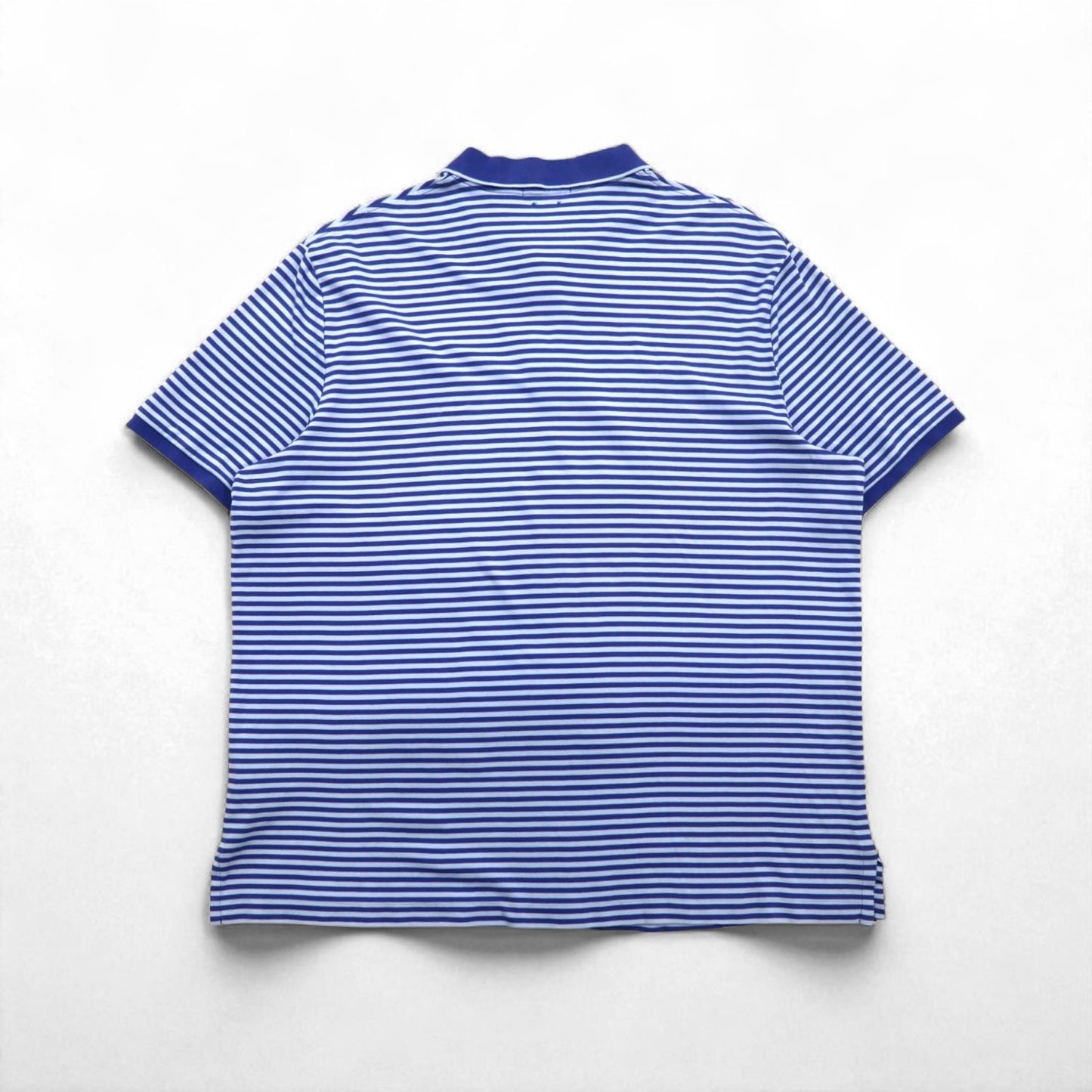 POLO RALPH LAUREN クラシックフィット ボーダー ポロシャツ XL ブルー コットン スモールポニー刺繍