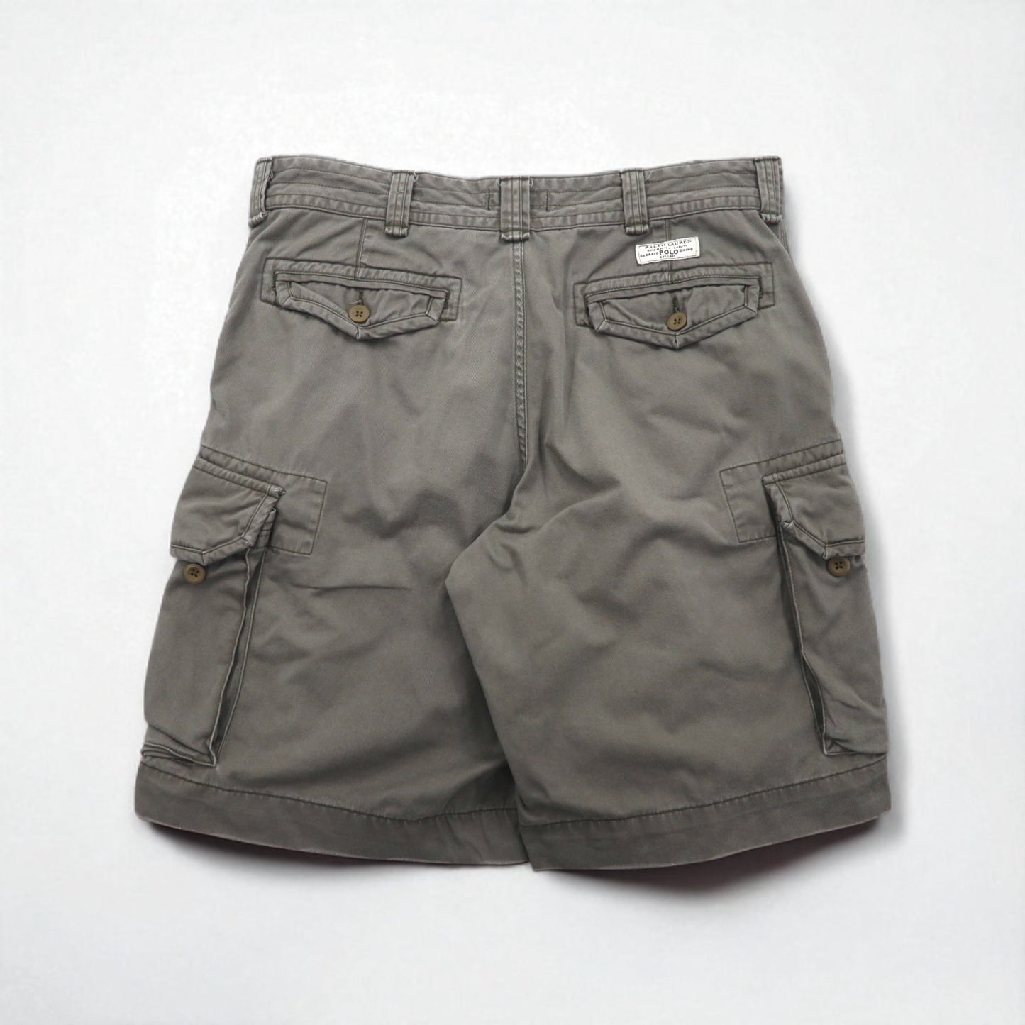 POLO RALPH LAUREN ポロチノ ショート カーゴパンツ ハーフパンツ L カーキ コットン