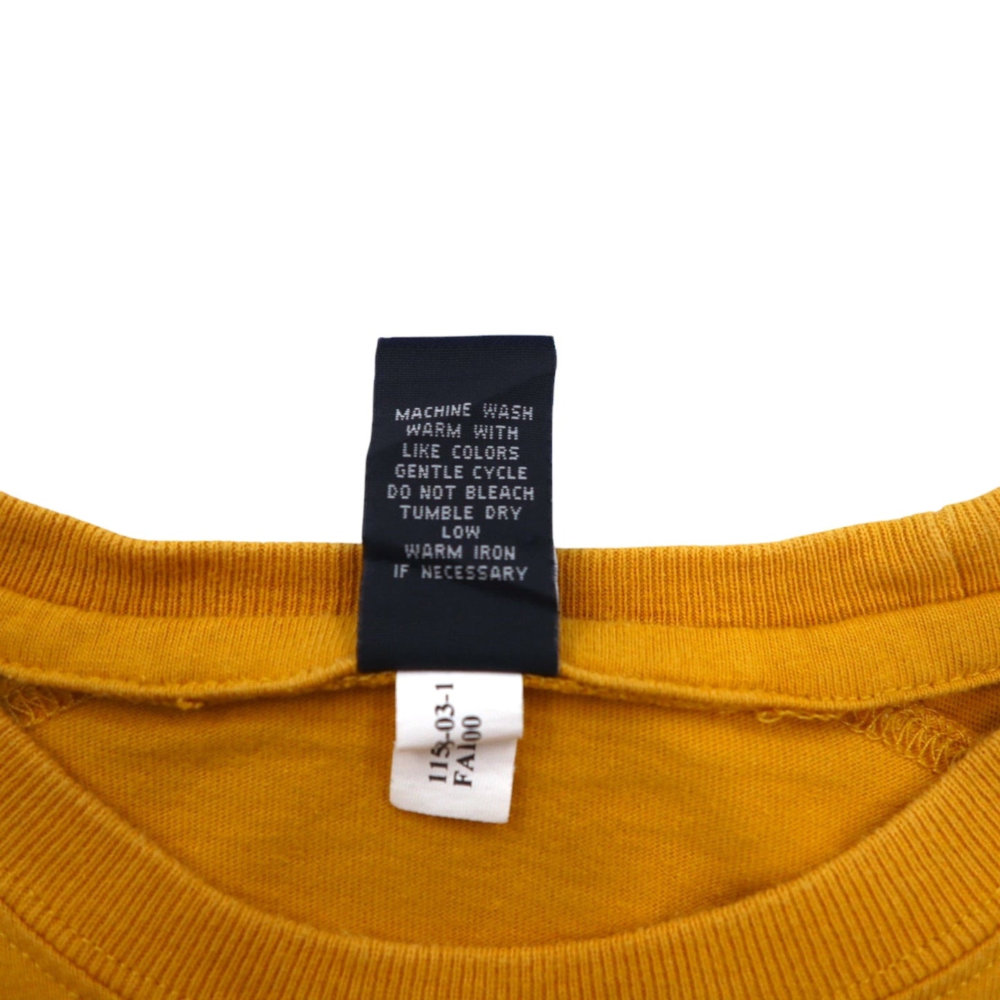 GAP 90年代 オールドギャップ ロングスリーブTシャツ ロンT M イエロー コットン