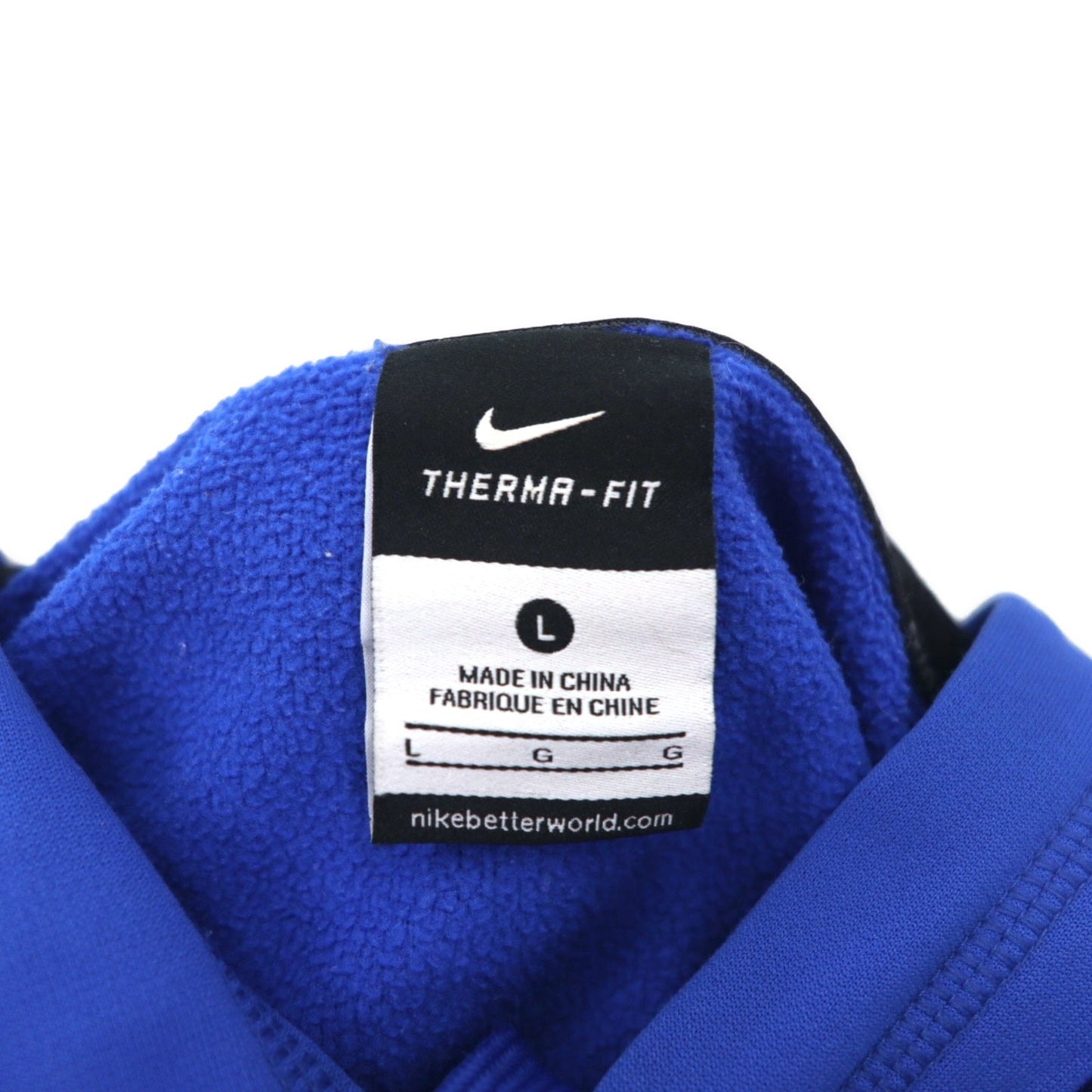 NIKE サーマフィット THERMA-FIT プルオーバー パーカー L ブルー ポリエステル 607786-494