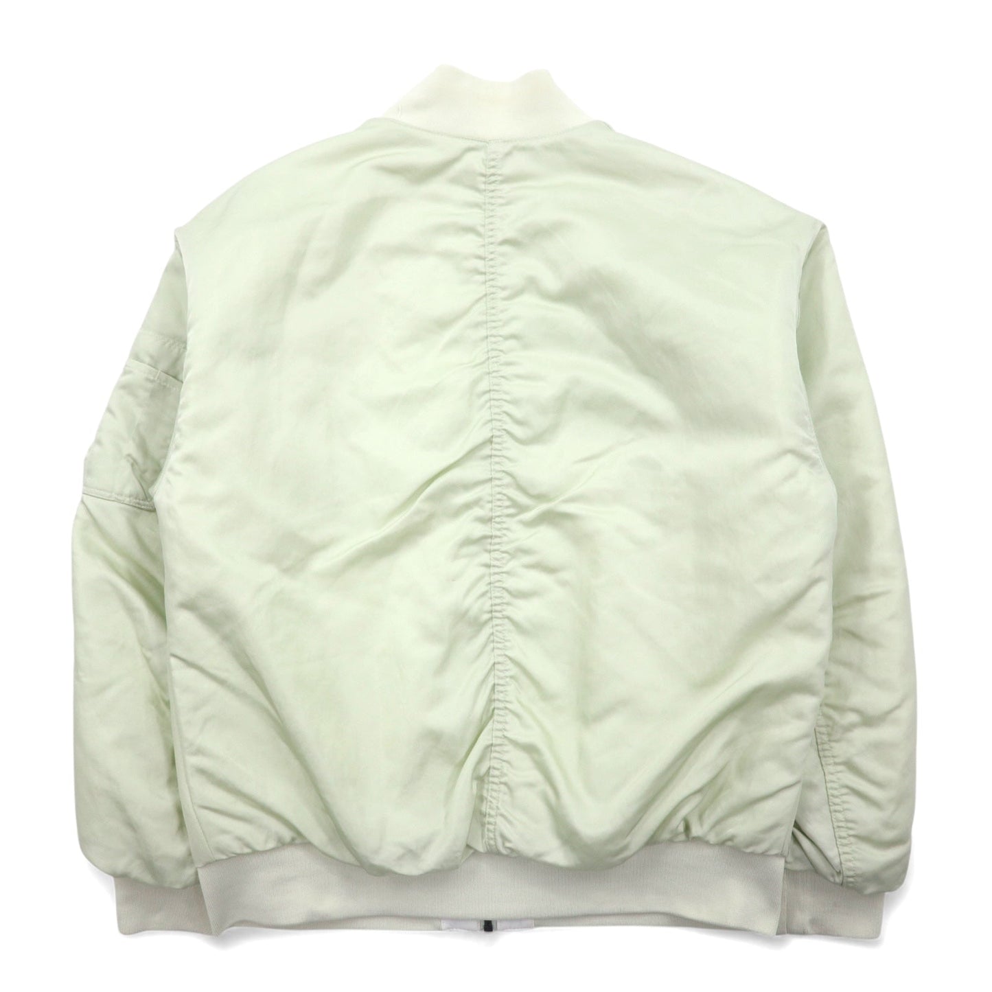 NIKE Sportswear Essential  リバーシブル MA-1 Reversible Varsity Bomber Jacket フライトジャケット XS ホワイト グリーン ナイロン キルティング FN3168-020