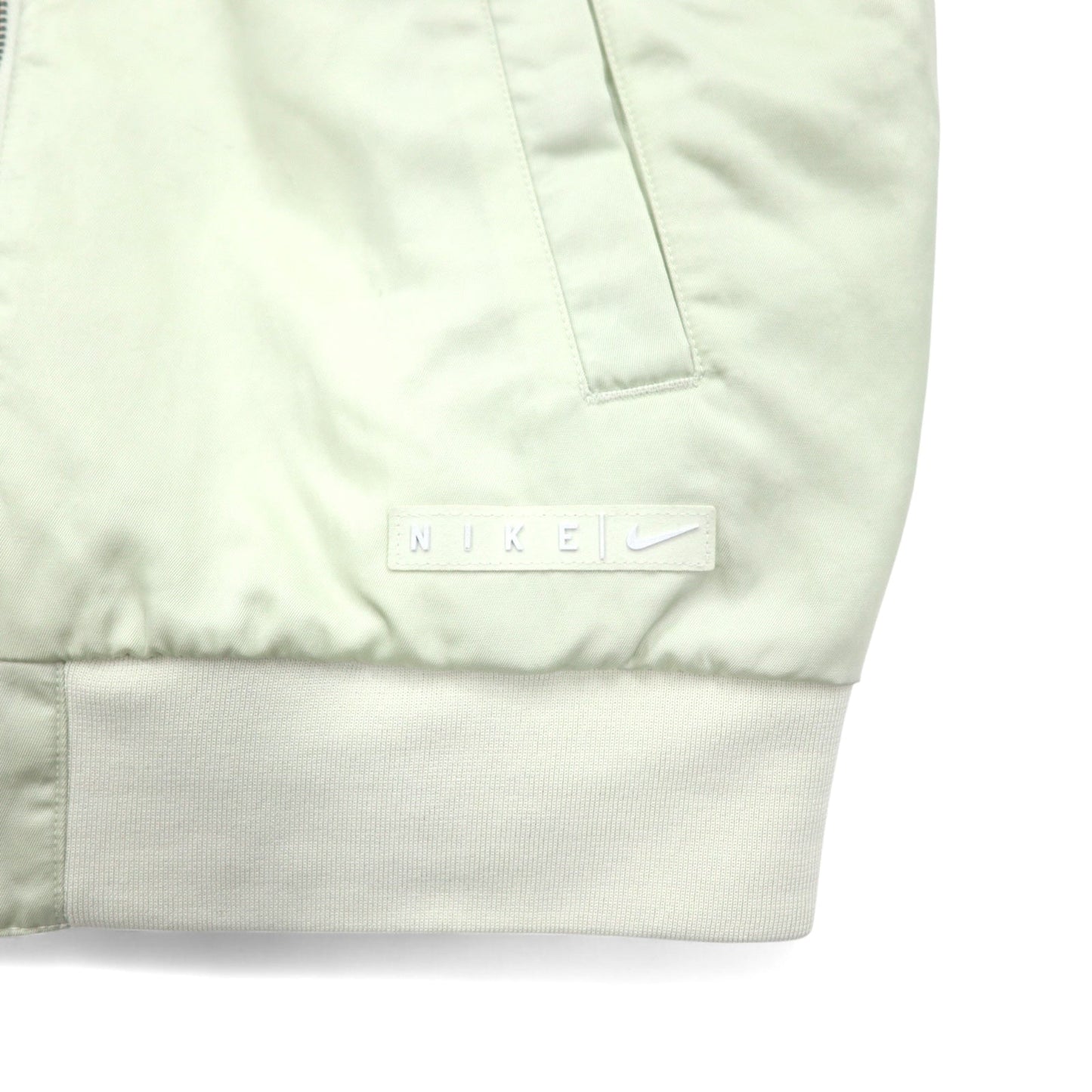 NIKE Sportswear Essential  リバーシブル MA-1 Reversible Varsity Bomber Jacket フライトジャケット XS ホワイト グリーン ナイロン キルティング FN3168-020