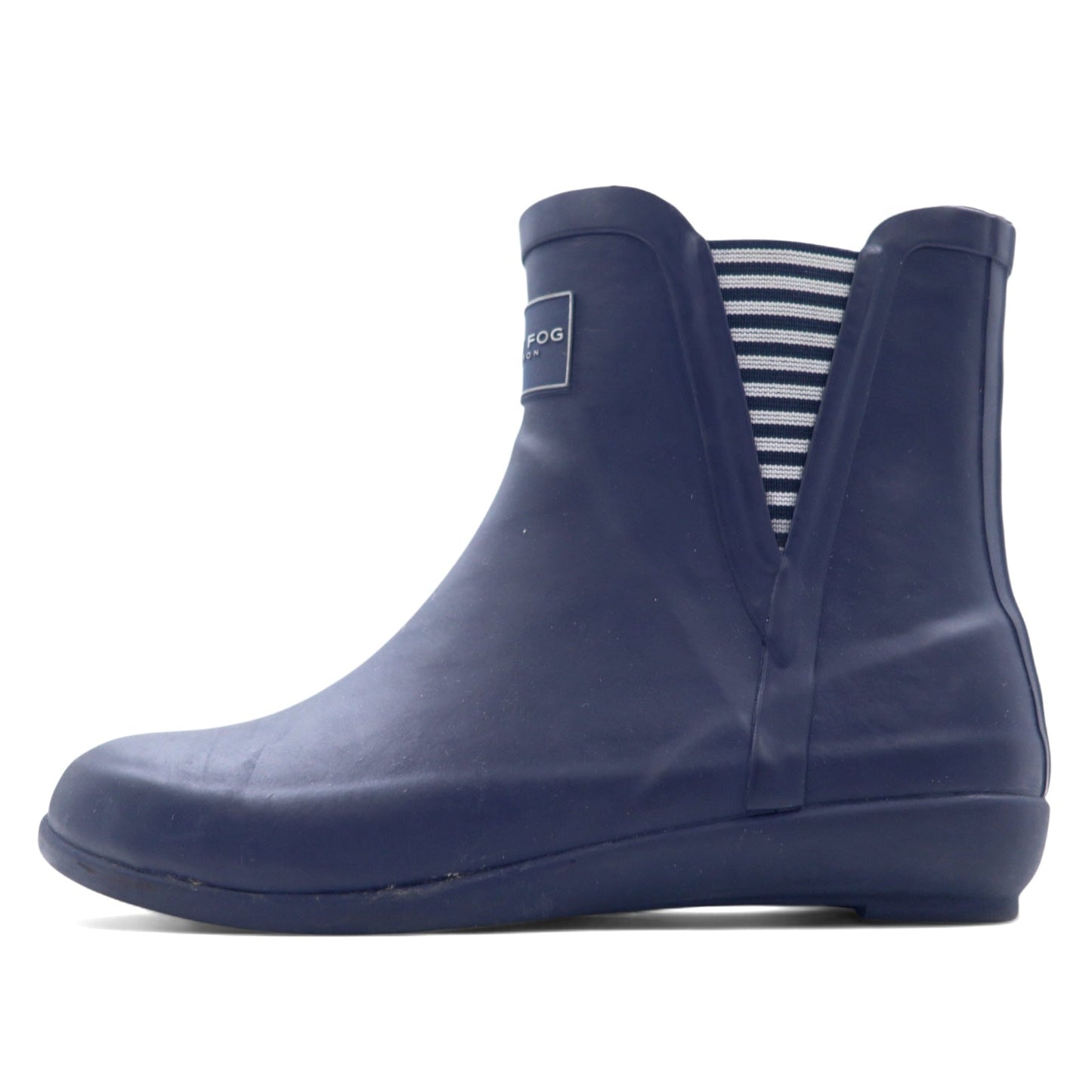 LONDON FOG レインブーツ 25cm ネイビー ラバー ドット WL06101W