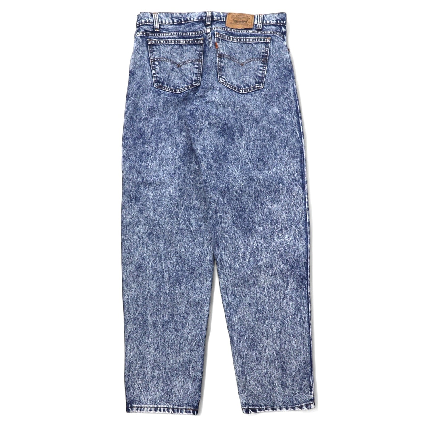 Levi's USA製 80年代 オレンジタブ ケミカルウォッシュ テーパード デニムパンツ 36 ブルー コットン ジッパーフライ 40550-0209